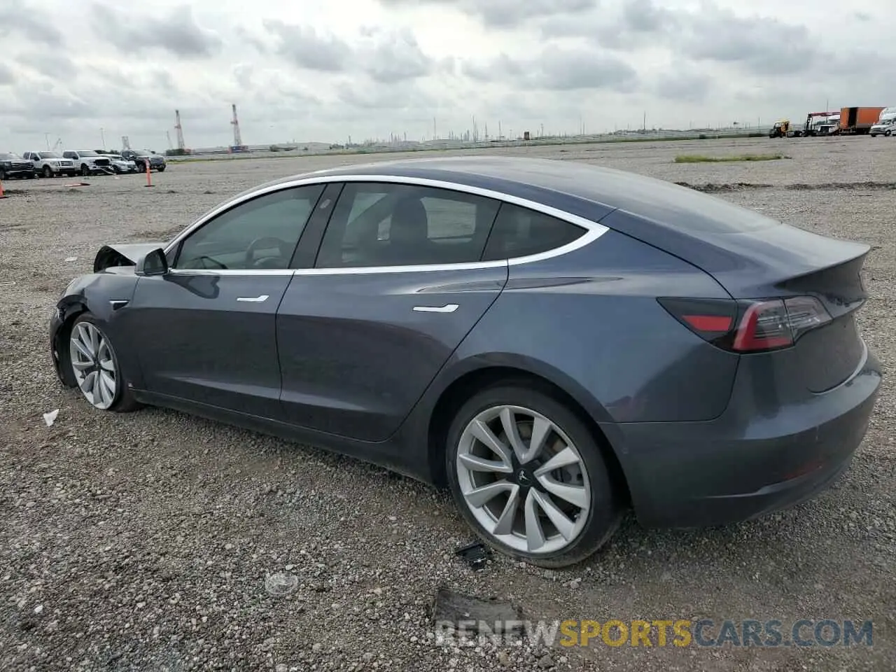 2 Photograph of a damaged car 5YJ3E1EBXKF389362 TESLA MODEL 3 2019