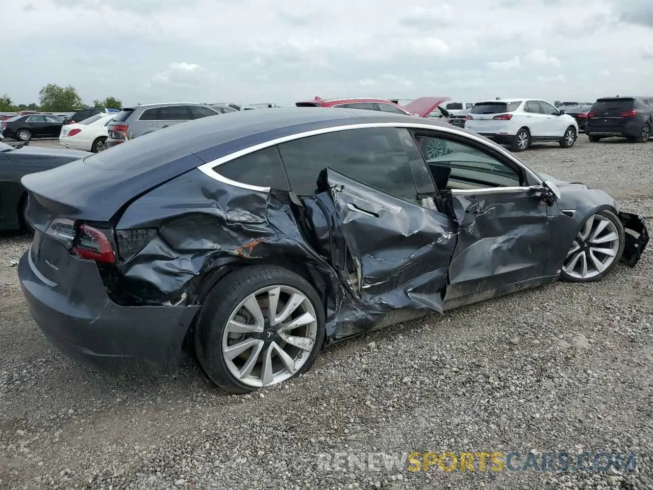 3 Photograph of a damaged car 5YJ3E1EBXKF389362 TESLA MODEL 3 2019