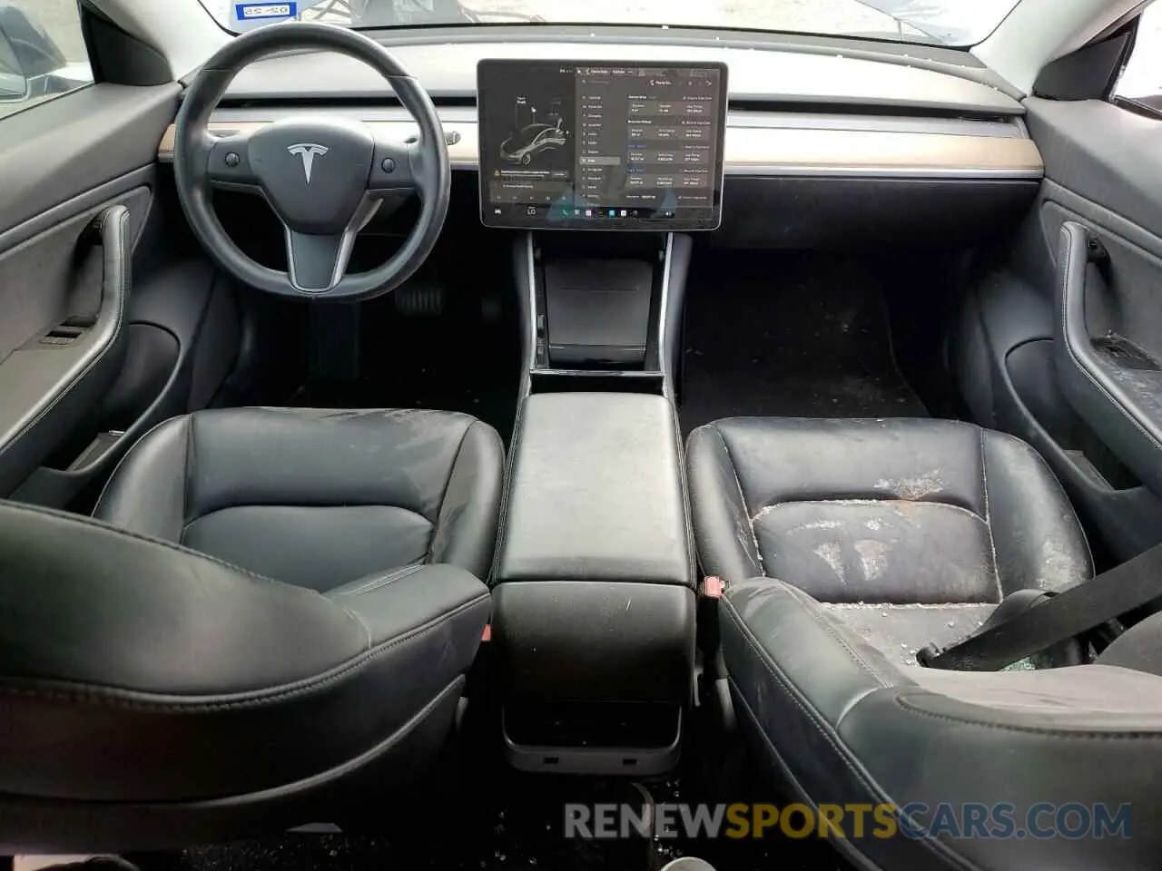8 Photograph of a damaged car 5YJ3E1EBXKF389362 TESLA MODEL 3 2019