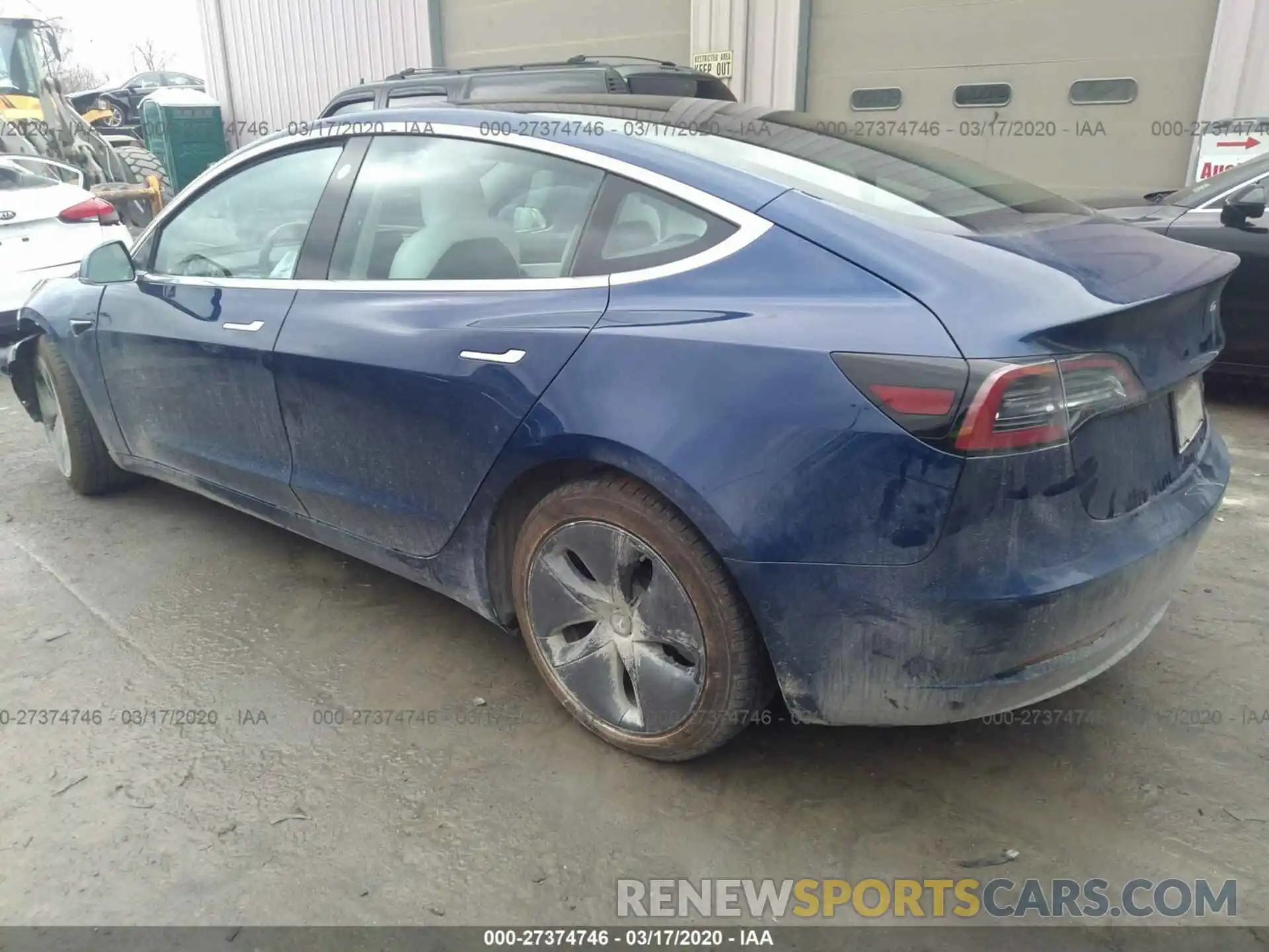 3 Photograph of a damaged car 5YJ3E1EBXKF391001 TESLA MODEL 3 2019