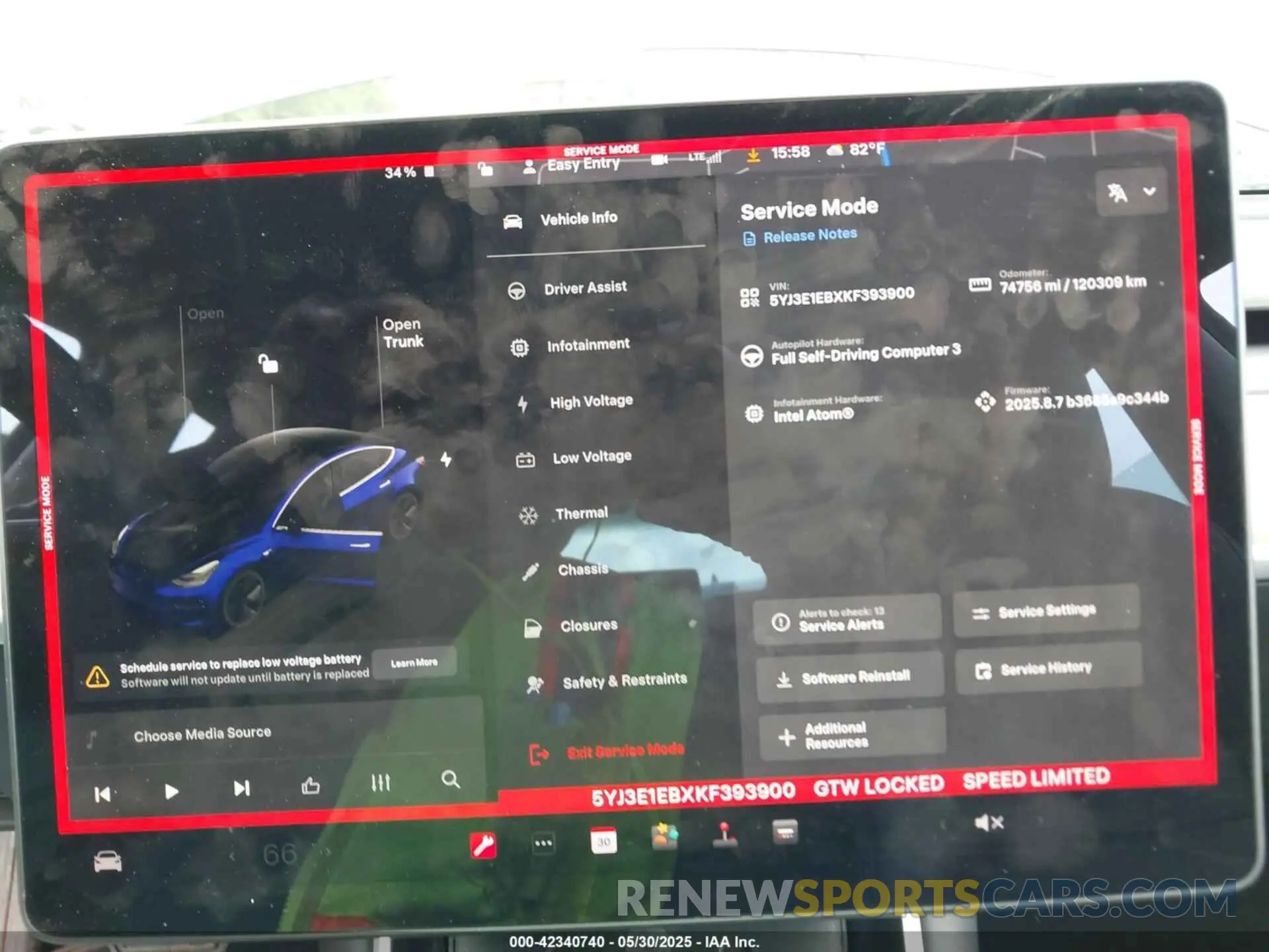 7 Photograph of a damaged car 5YJ3E1EBXKF393900 TESLA MODEL 3 2019