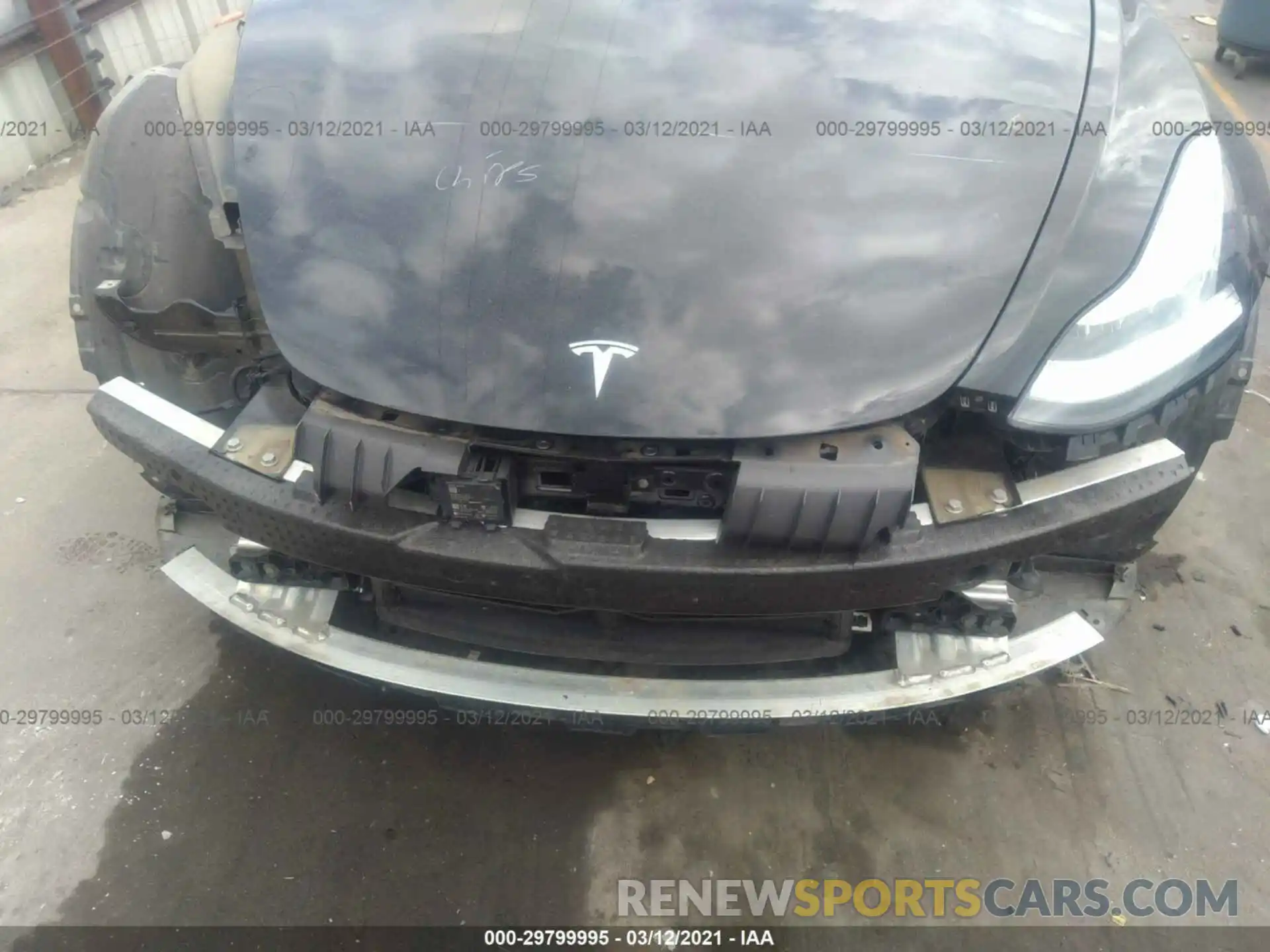 10 Photograph of a damaged car 5YJ3E1EBXKF433666 TESLA MODEL 3 2019