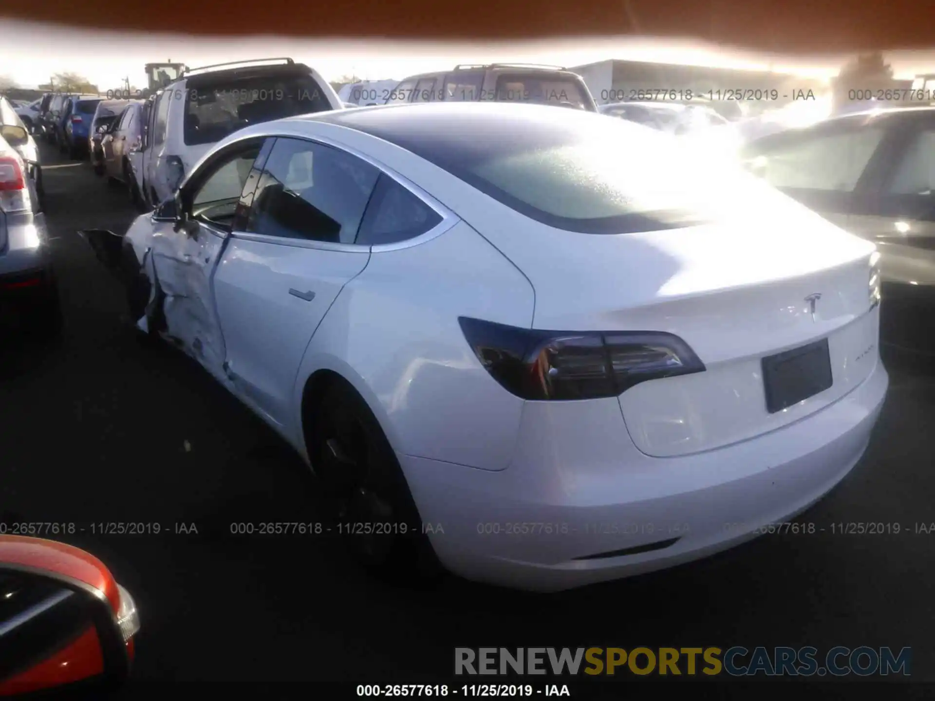 3 Photograph of a damaged car 5YJ3E1EBXKF453125 TESLA MODEL 3 2019