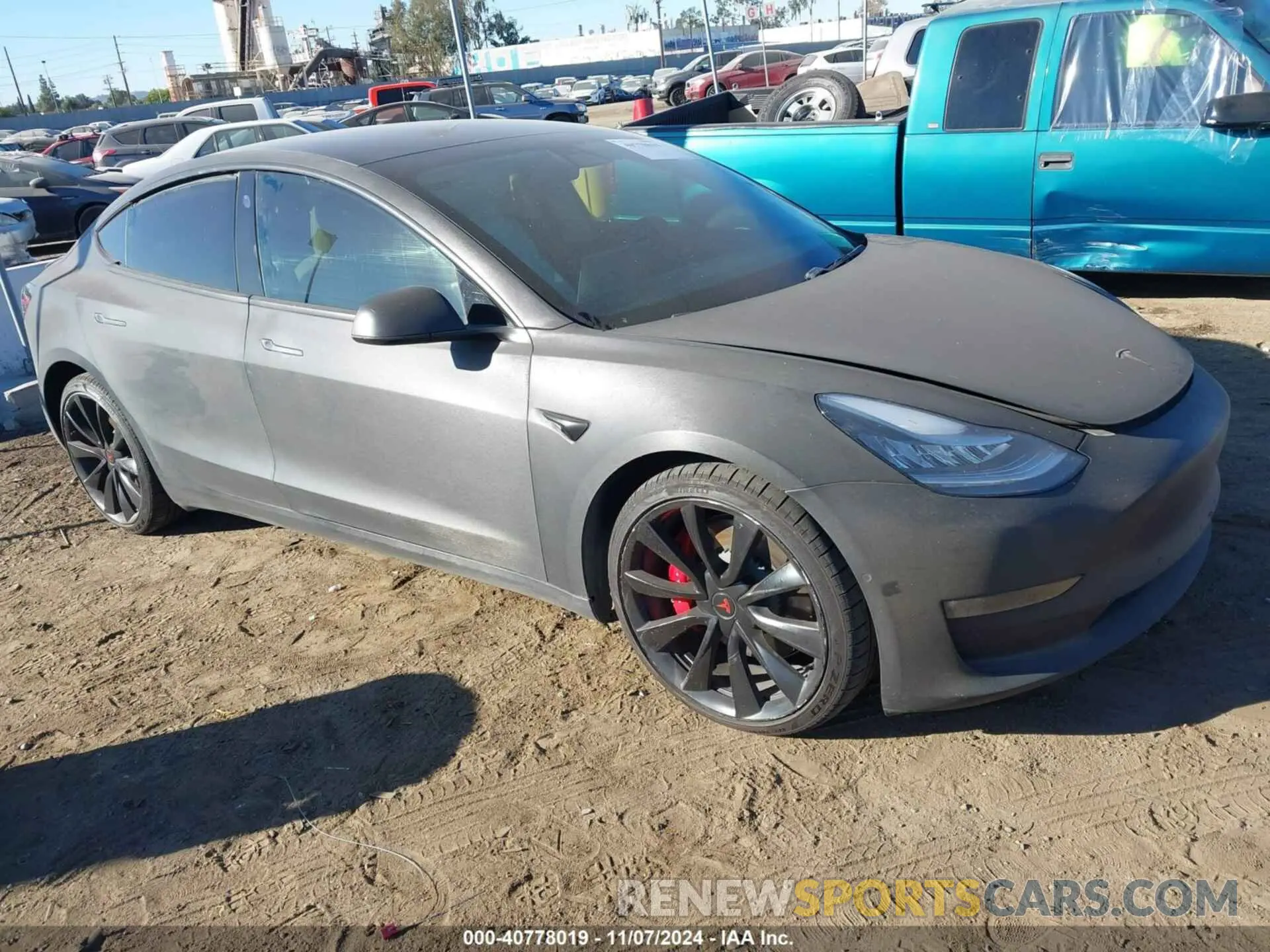 1 Photograph of a damaged car 5YJ3E1EBXKF476968 TESLA MODEL 3 2019