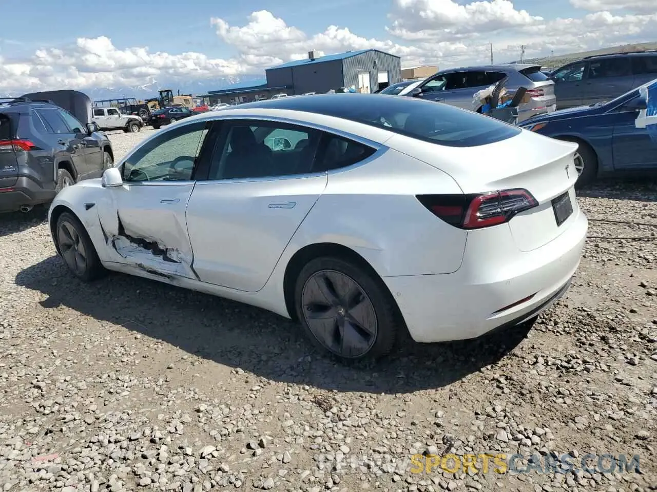 2 Photograph of a damaged car 5YJ3E1EBXKF494161 TESLA MODEL 3 2019