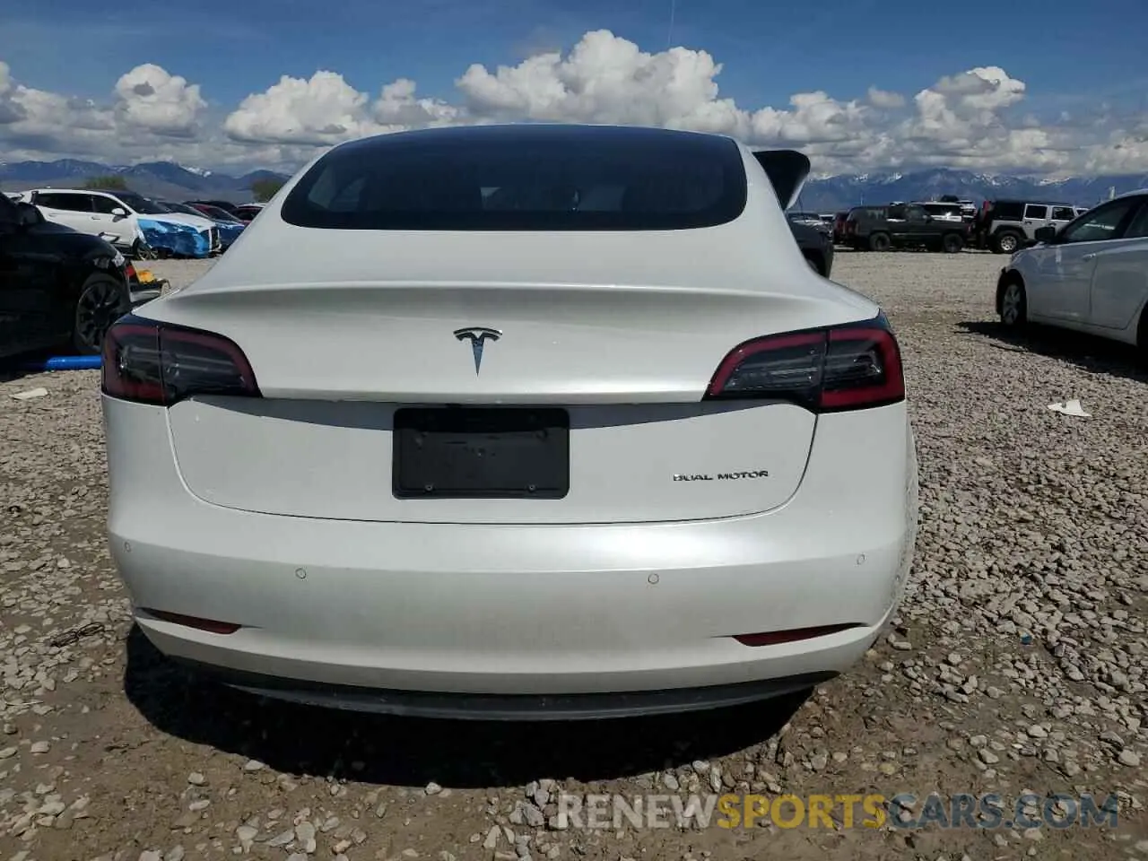 6 Photograph of a damaged car 5YJ3E1EBXKF494161 TESLA MODEL 3 2019