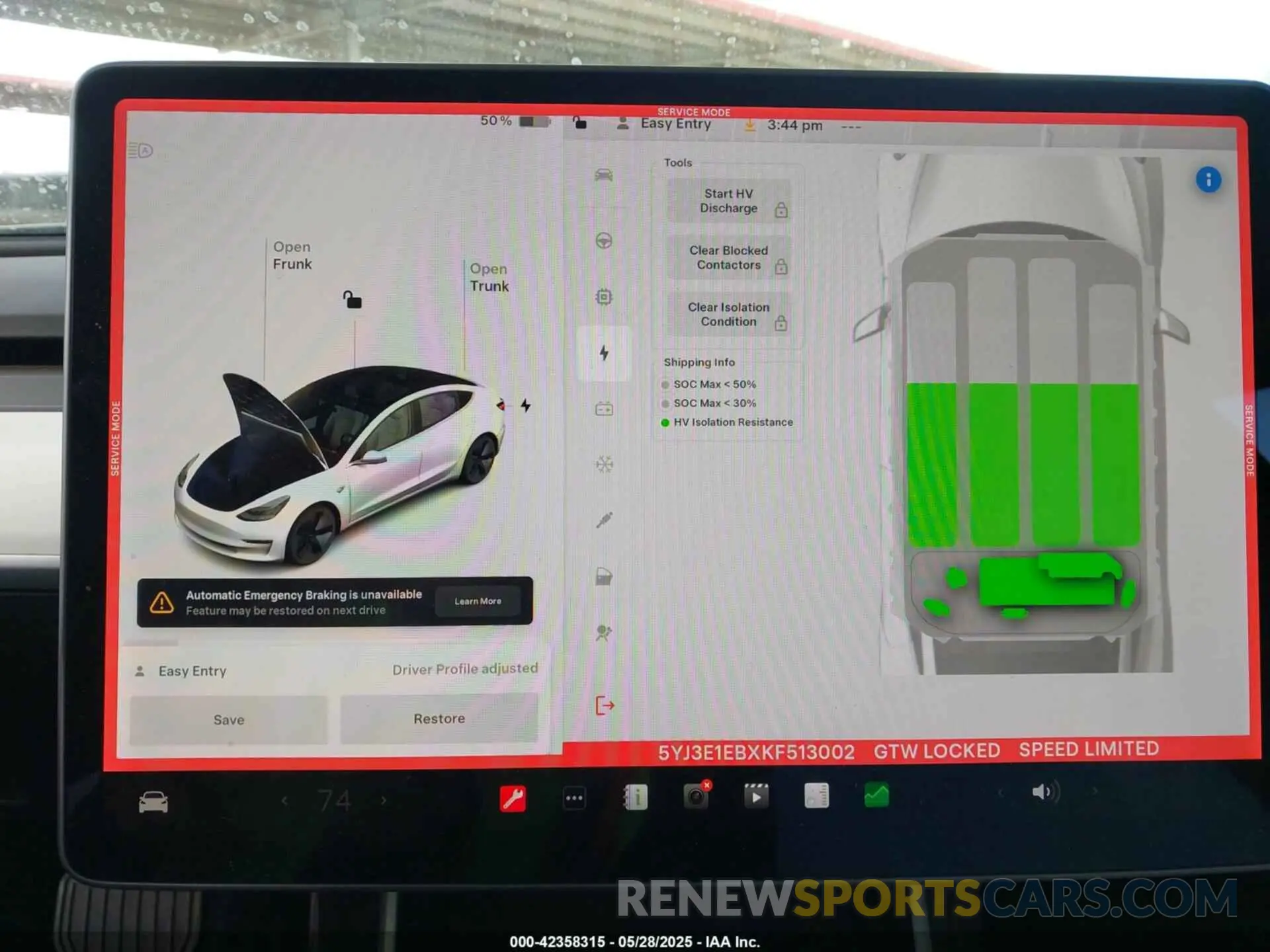 17 Photograph of a damaged car 5YJ3E1EBXKF513002 TESLA MODEL 3 2019