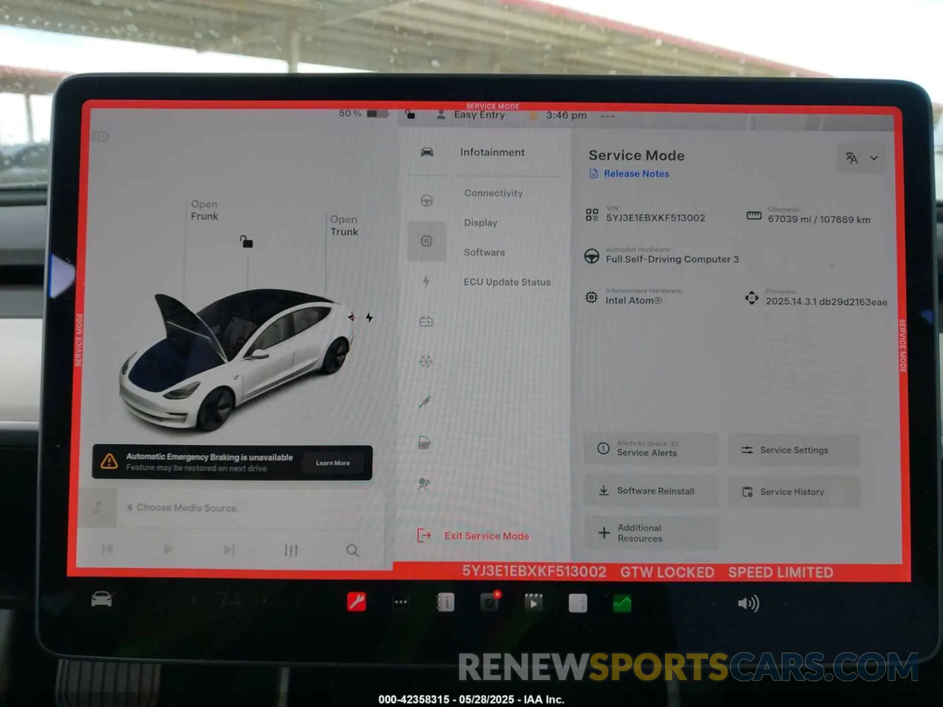 18 Photograph of a damaged car 5YJ3E1EBXKF513002 TESLA MODEL 3 2019