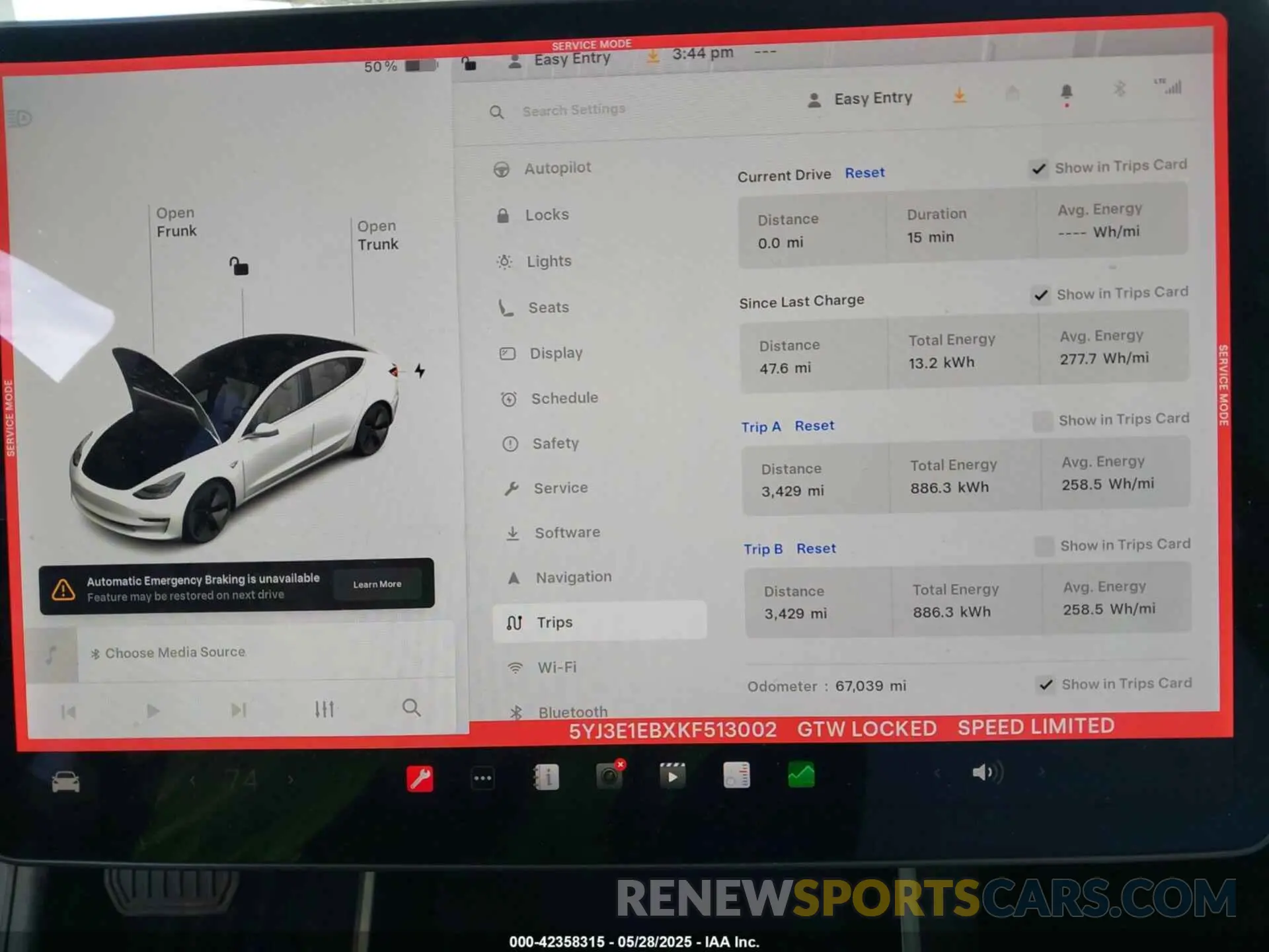 7 Photograph of a damaged car 5YJ3E1EBXKF513002 TESLA MODEL 3 2019