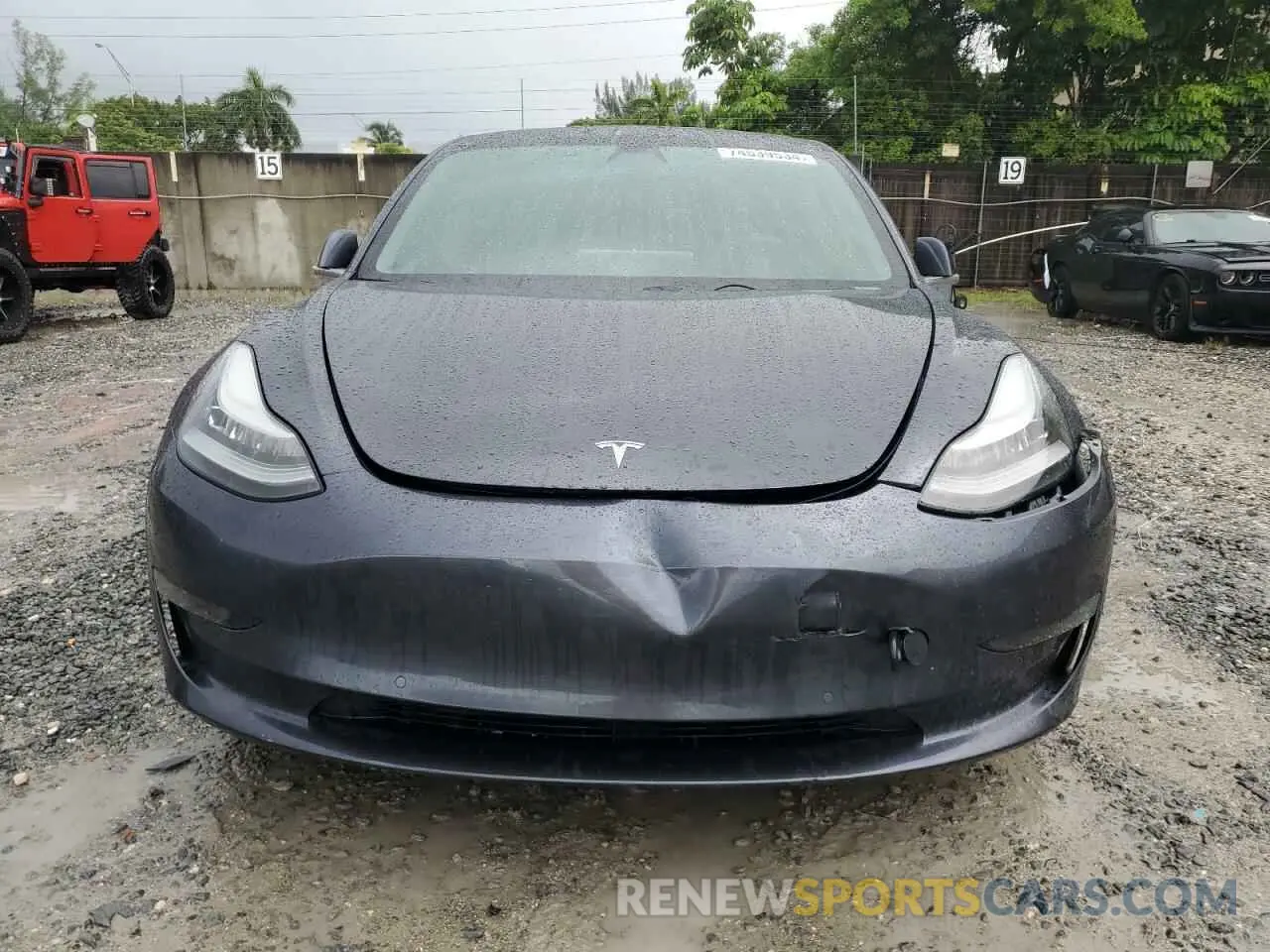 5 Photograph of a damaged car 5YJ3E1EBXKF520659 TESLA MODEL 3 2019