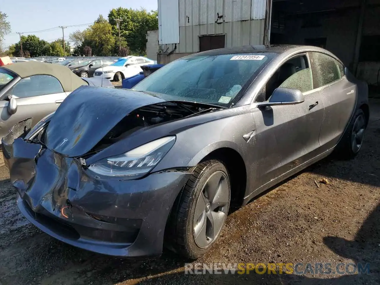 1 Photograph of a damaged car 5YJ3E1EBXKF520760 TESLA MODEL 3 2019