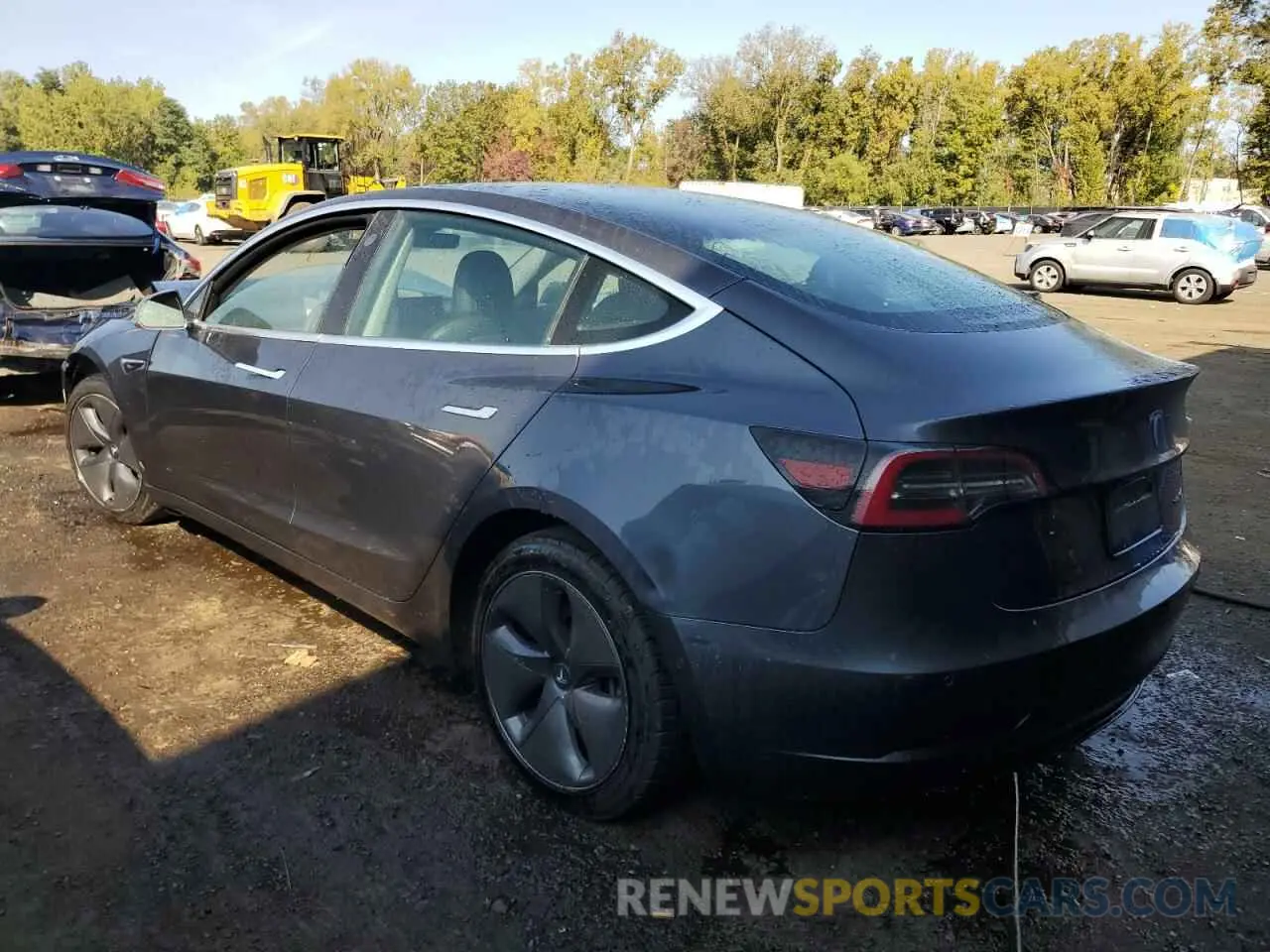 2 Photograph of a damaged car 5YJ3E1EBXKF520760 TESLA MODEL 3 2019