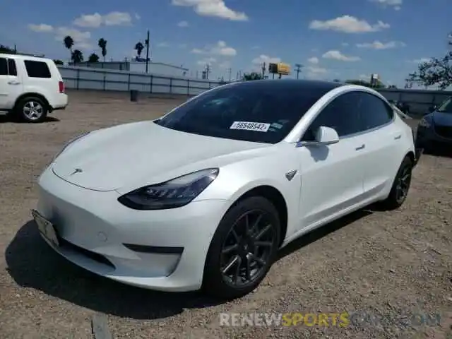 2 Photograph of a damaged car 5YJ3E1EA0LF504561 TESLA MODEL 3 2020