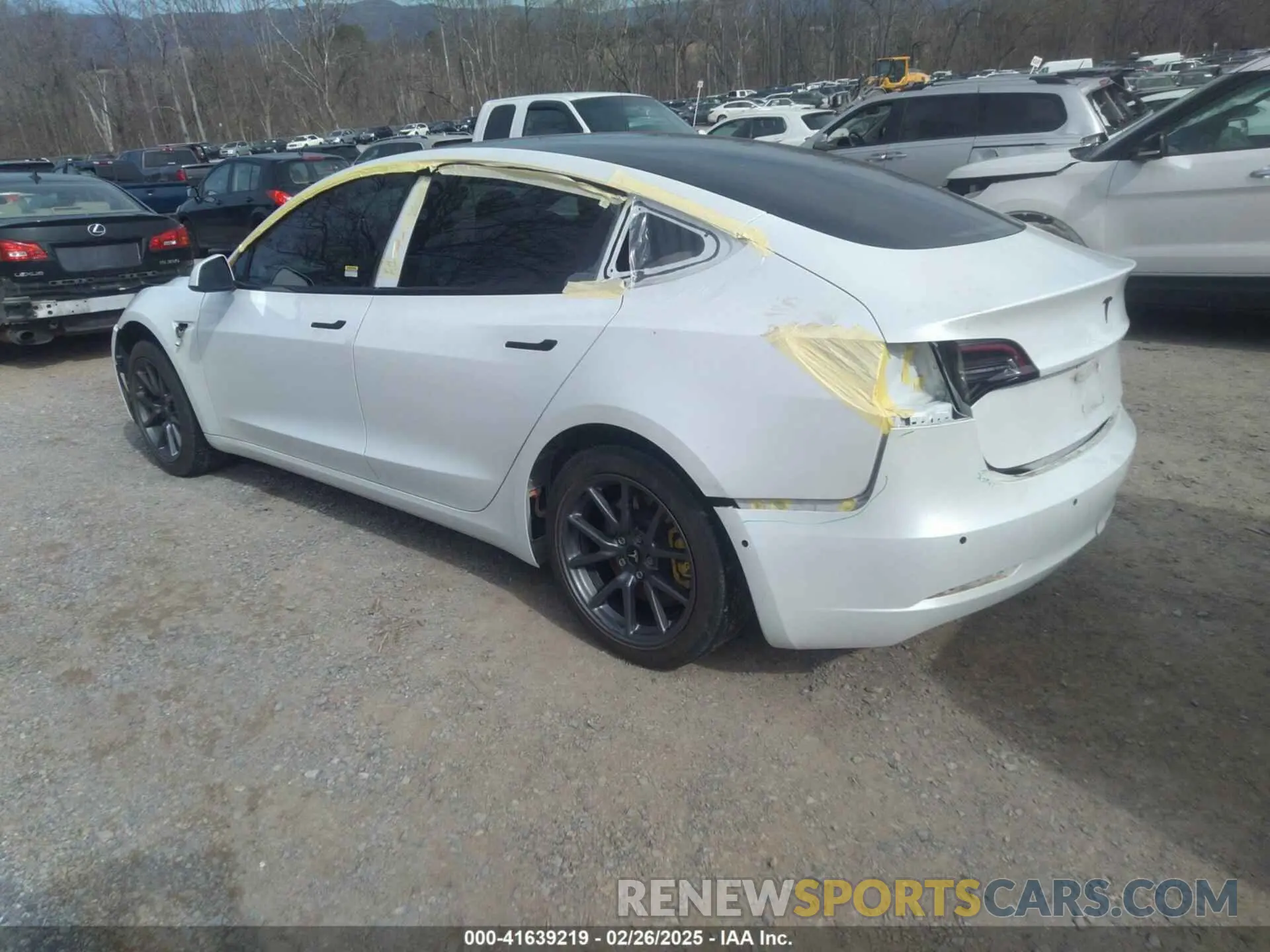 3 Photograph of a damaged car 5YJ3E1EA0LF597839 TESLA MODEL 3 2020