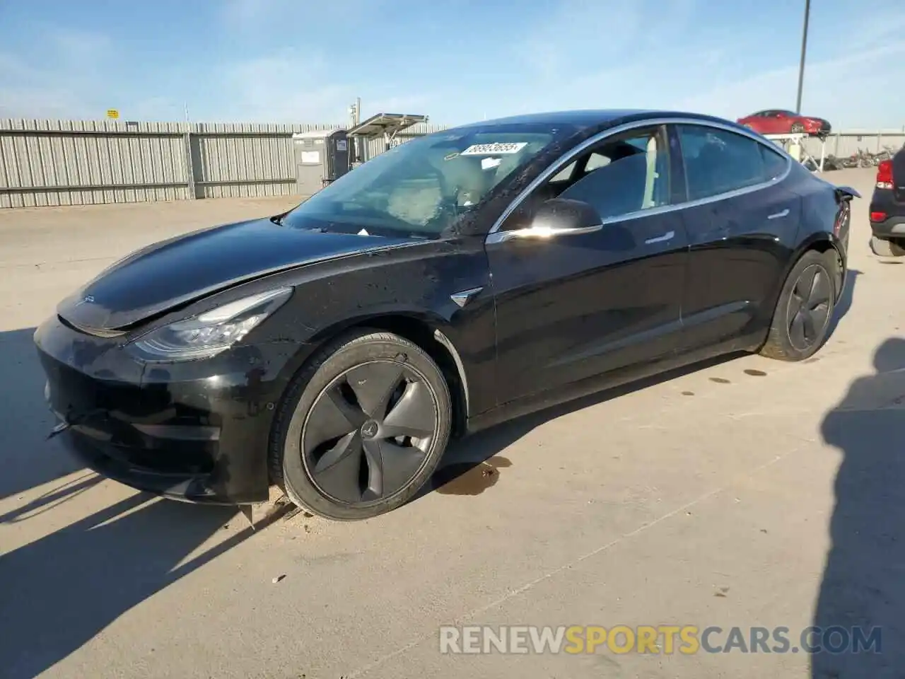 1 Photograph of a damaged car 5YJ3E1EA0LF598196 TESLA MODEL 3 2020