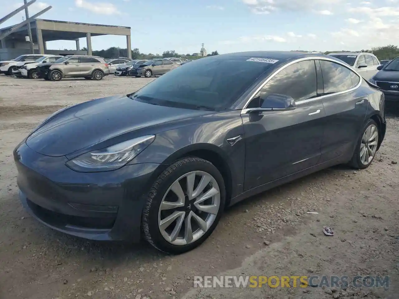 1 Photograph of a damaged car 5YJ3E1EA0LF598490 TESLA MODEL 3 2020