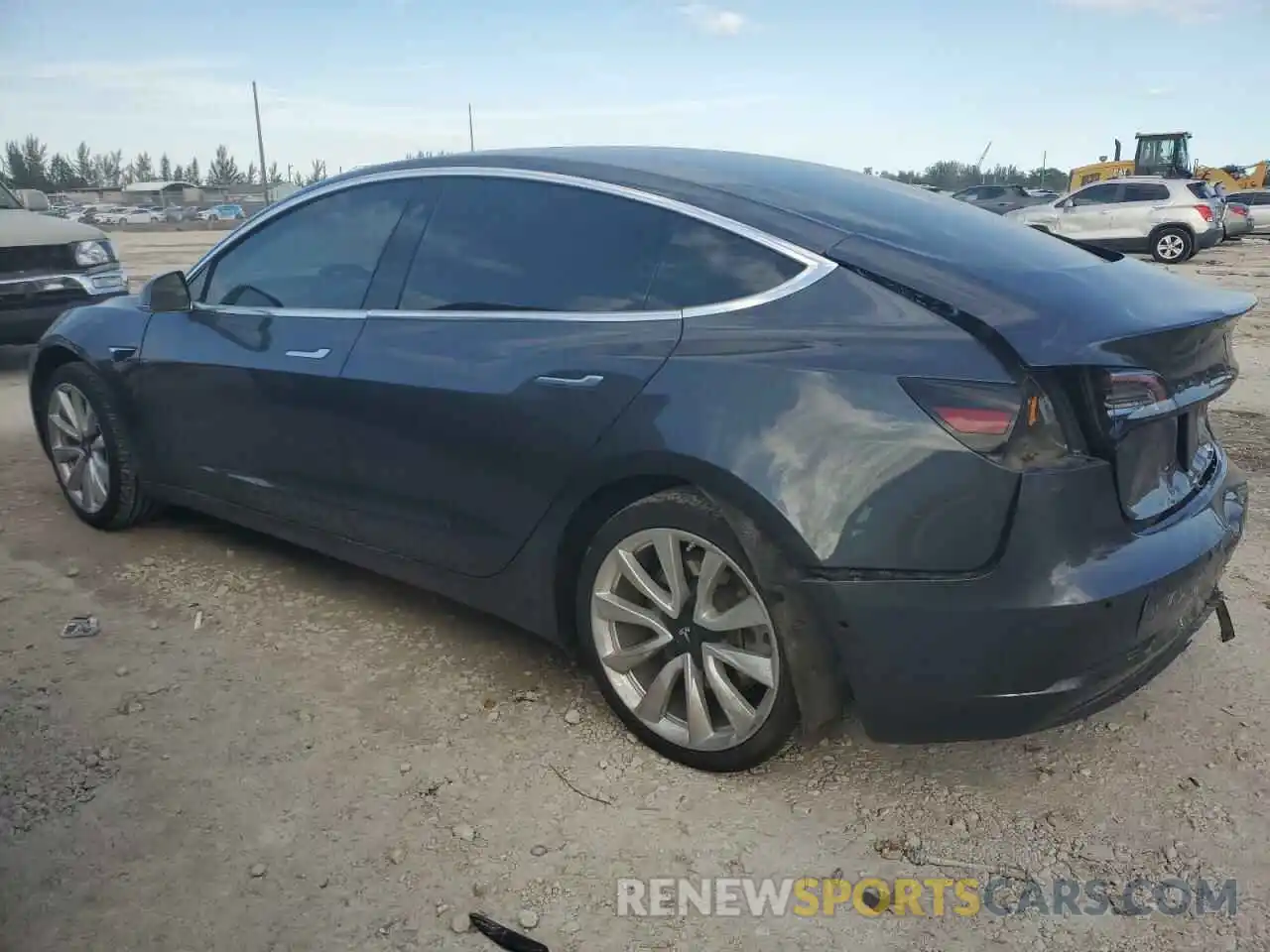 2 Photograph of a damaged car 5YJ3E1EA0LF598490 TESLA MODEL 3 2020