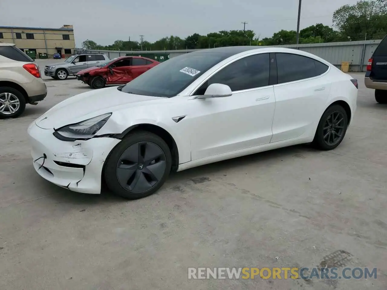 1 Photograph of a damaged car 5YJ3E1EA0LF613246 TESLA MODEL 3 2020