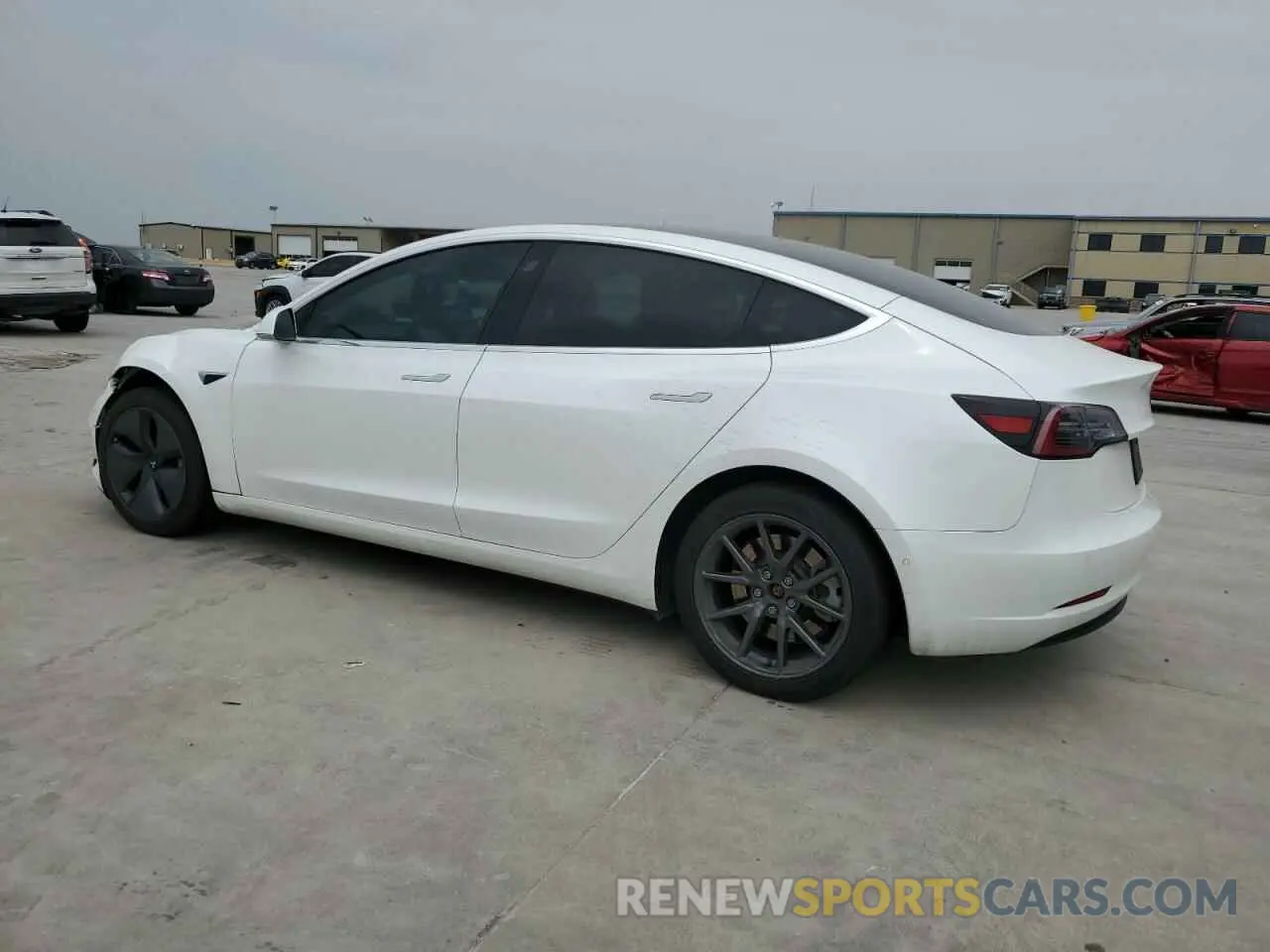 2 Photograph of a damaged car 5YJ3E1EA0LF613246 TESLA MODEL 3 2020