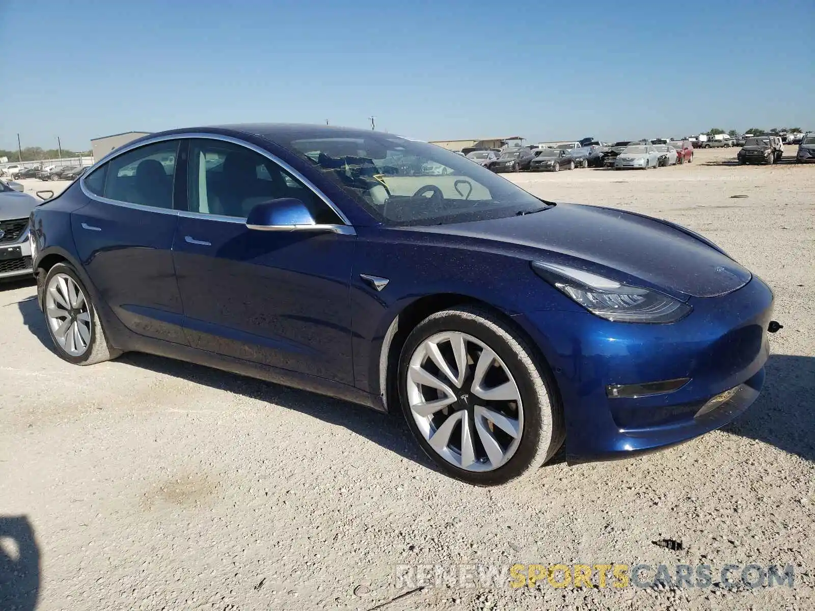 1 Photograph of a damaged car 5YJ3E1EA0LF614185 TESLA MODEL 3 2020