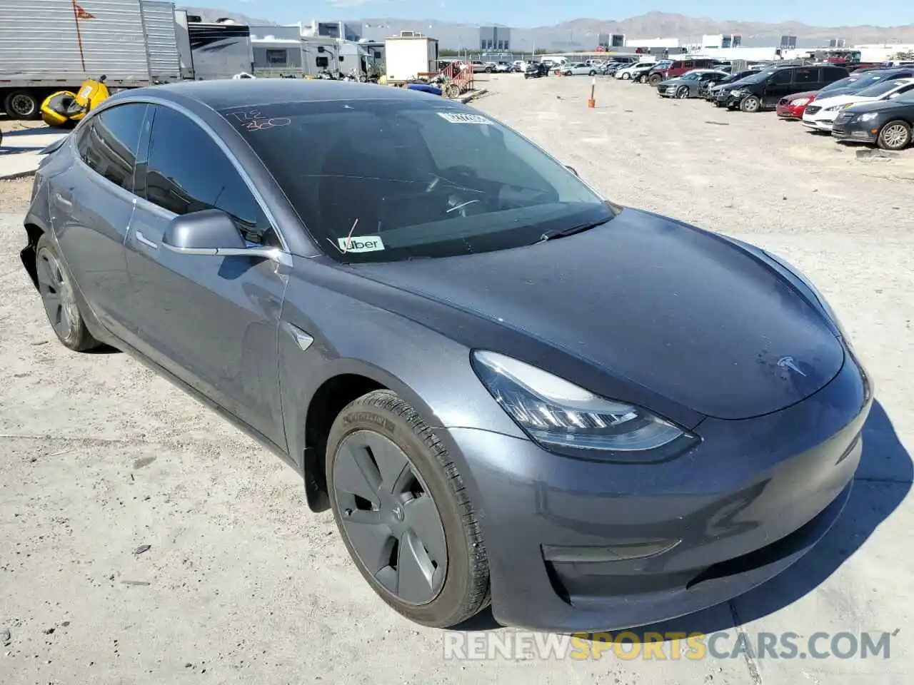 1 Photograph of a damaged car 5YJ3E1EA0LF630287 TESLA MODEL 3 2020