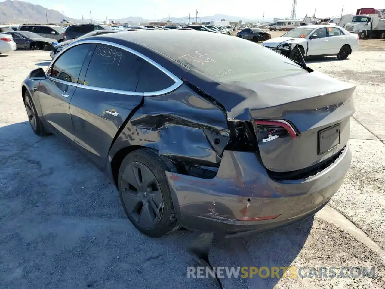 3 Photograph of a damaged car 5YJ3E1EA0LF630287 TESLA MODEL 3 2020