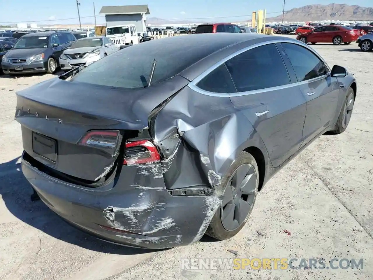 4 Photograph of a damaged car 5YJ3E1EA0LF630287 TESLA MODEL 3 2020