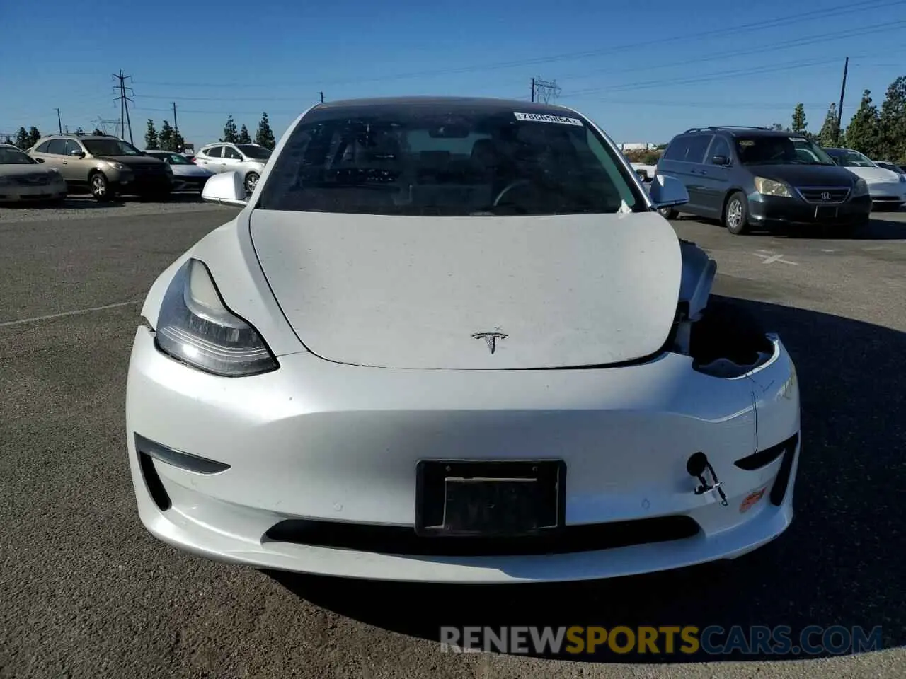 5 Photograph of a damaged car 5YJ3E1EA0LF634307 TESLA MODEL 3 2020