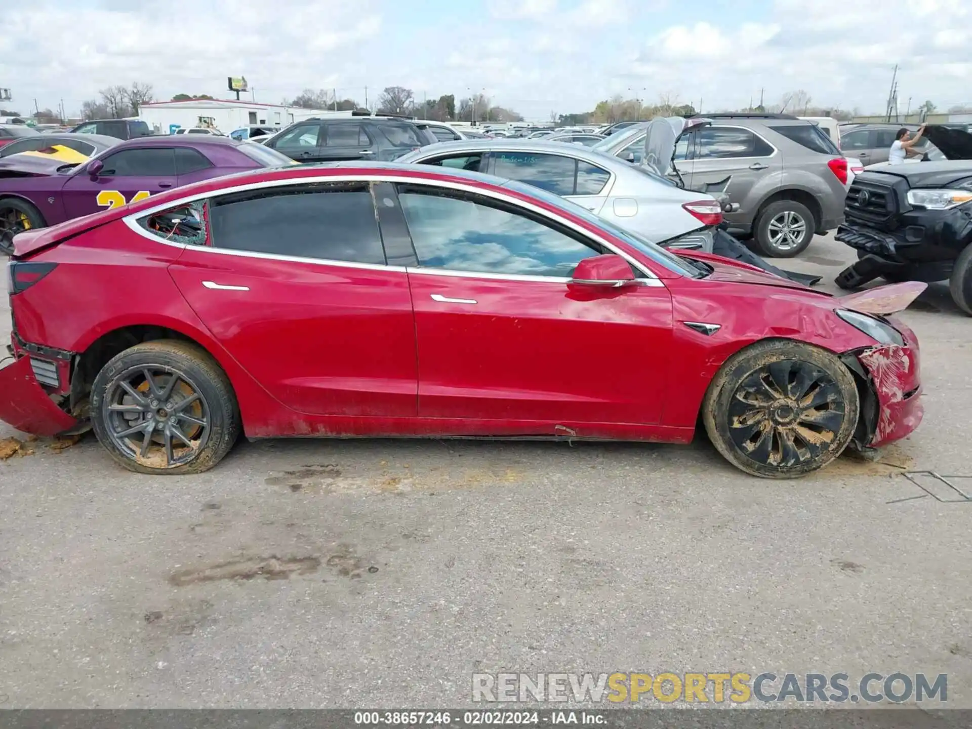 12 Photograph of a damaged car 5YJ3E1EA0LF634663 TESLA MODEL 3 2020