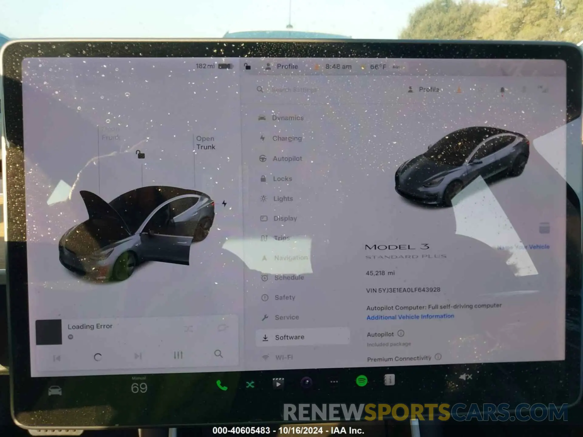16 Photograph of a damaged car 5YJ3E1EA0LF643928 TESLA MODEL 3 2020