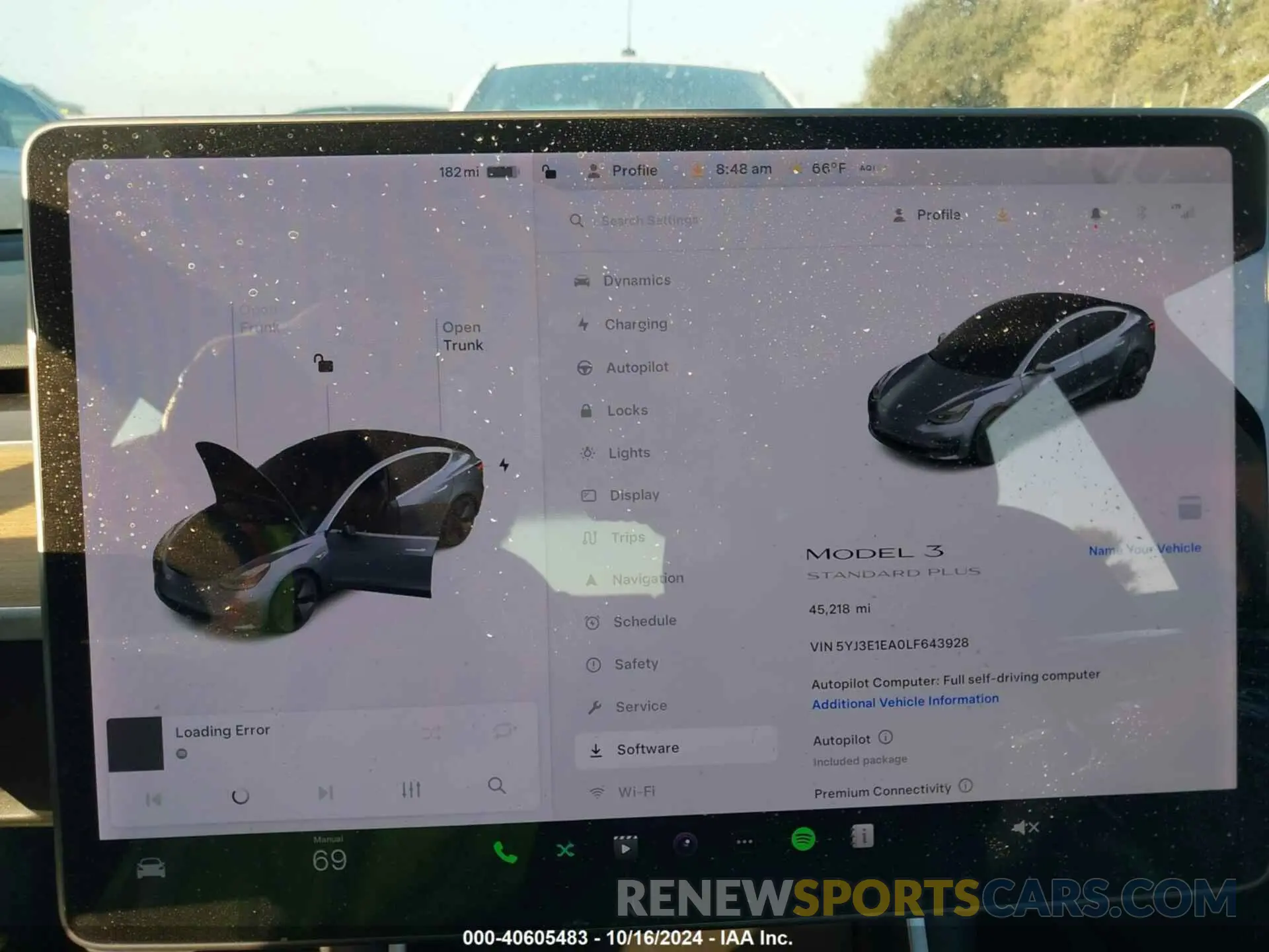 19 Photograph of a damaged car 5YJ3E1EA0LF643928 TESLA MODEL 3 2020