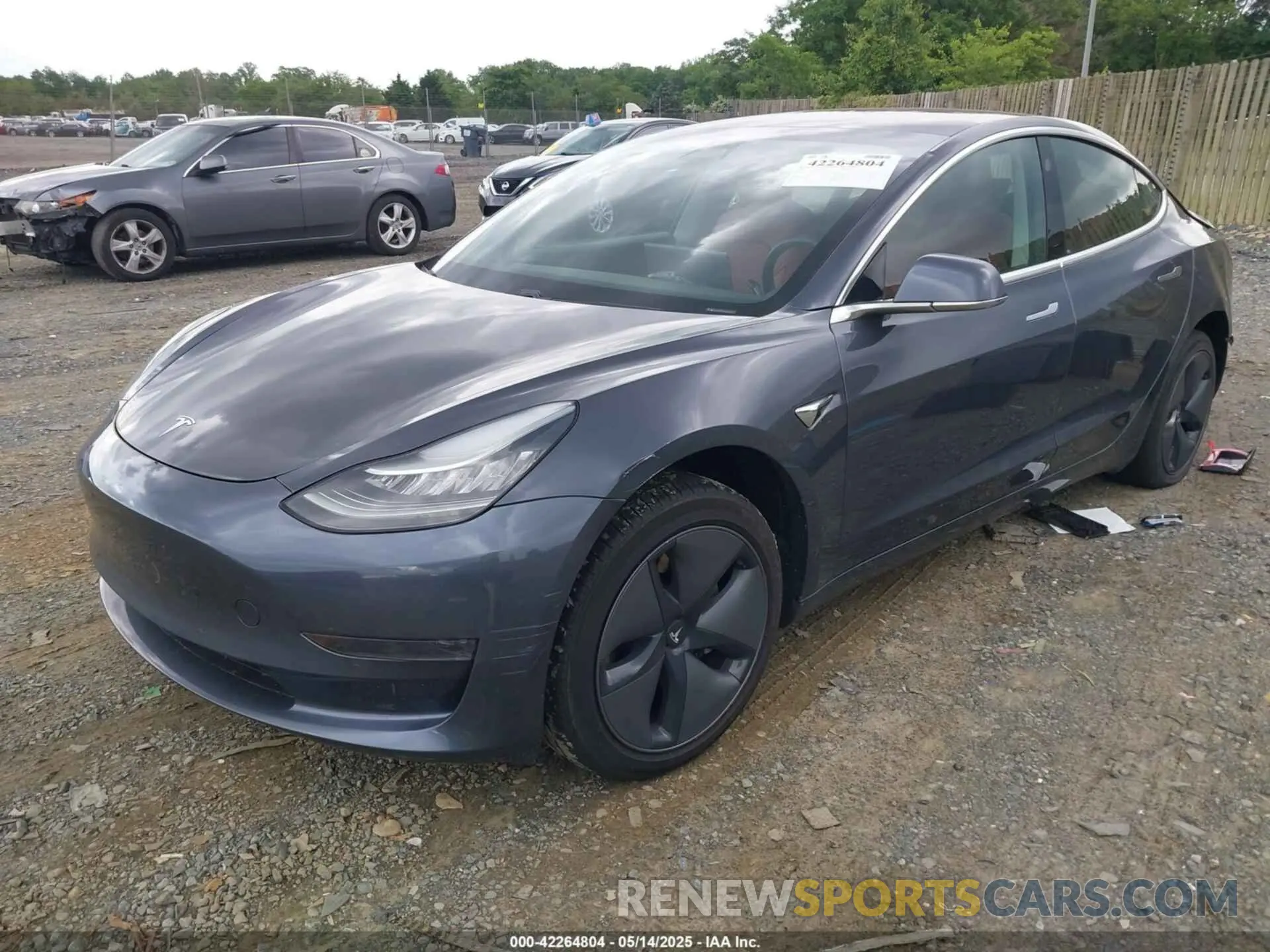 2 Photograph of a damaged car 5YJ3E1EA0LF658235 TESLA MODEL 3 2020