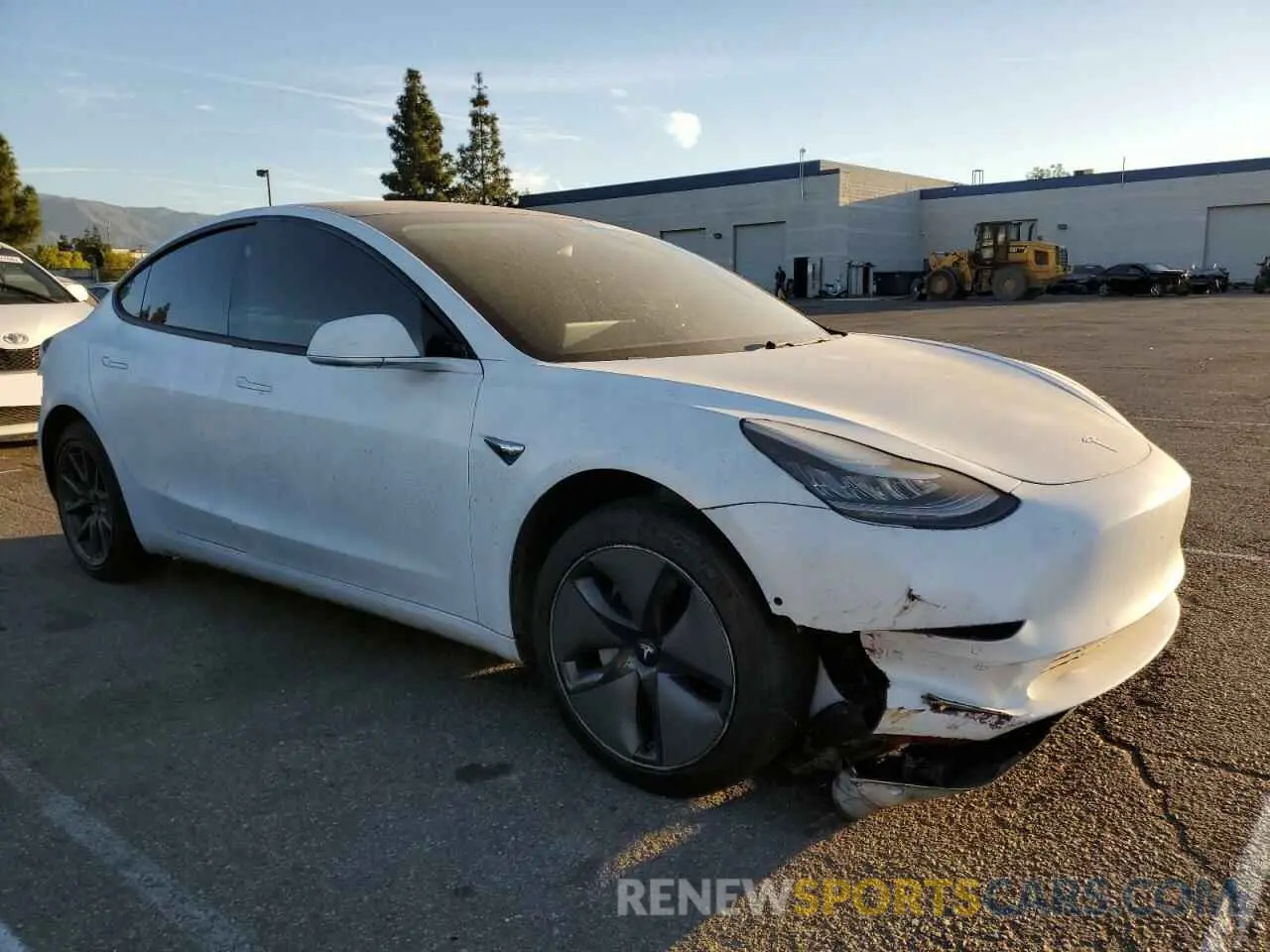 4 Photograph of a damaged car 5YJ3E1EA0LF703593 TESLA MODEL 3 2020