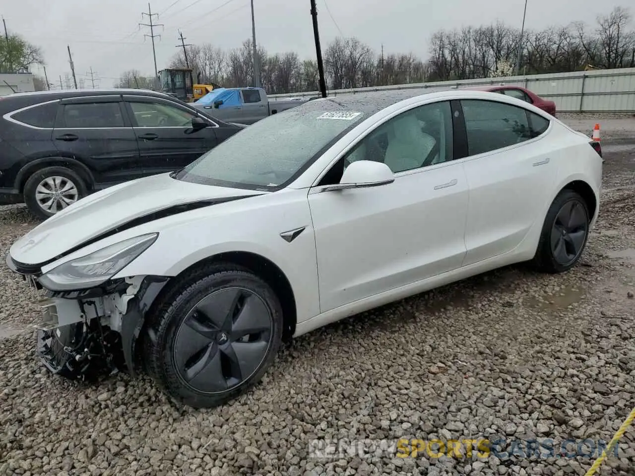 1 Photograph of a damaged car 5YJ3E1EA0LF710043 TESLA MODEL 3 2020