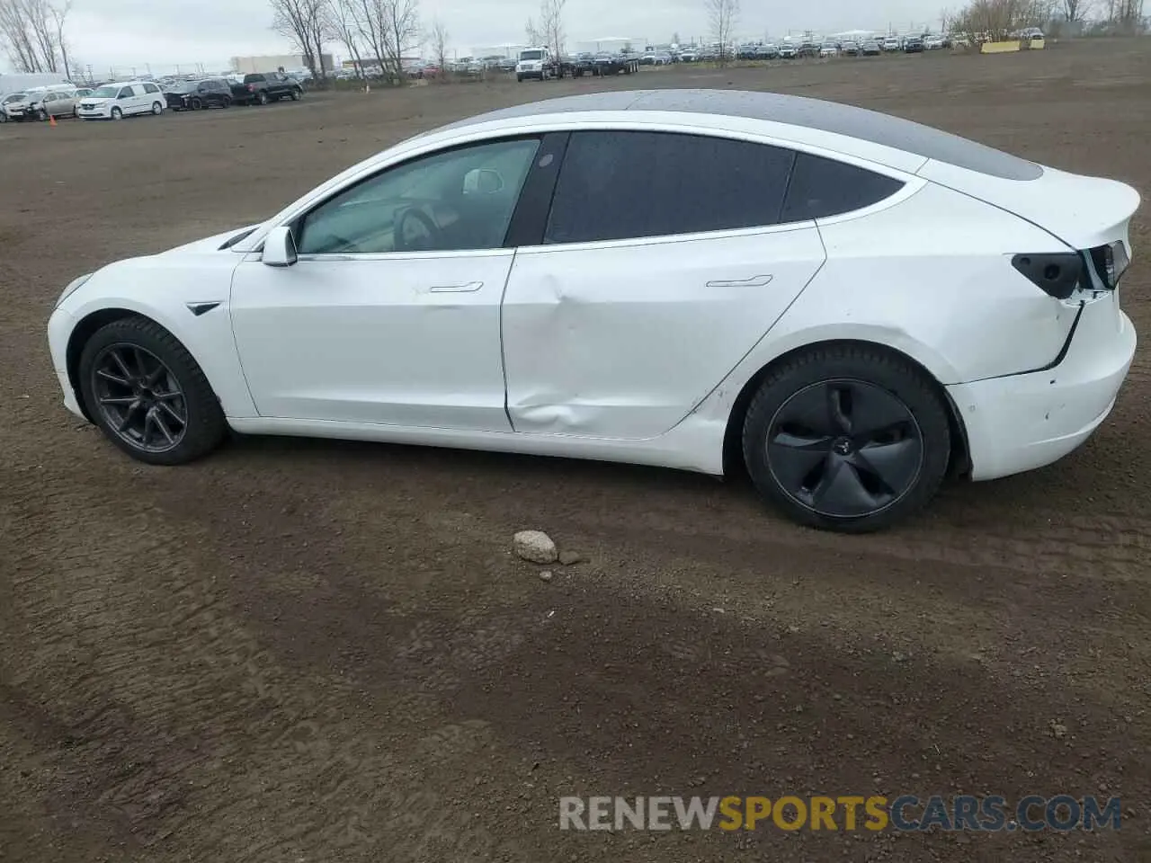 2 Photograph of a damaged car 5YJ3E1EA0LF715713 TESLA MODEL 3 2020