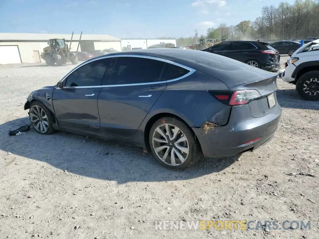 2 Photograph of a damaged car 5YJ3E1EA0LF717655 TESLA MODEL 3 2020