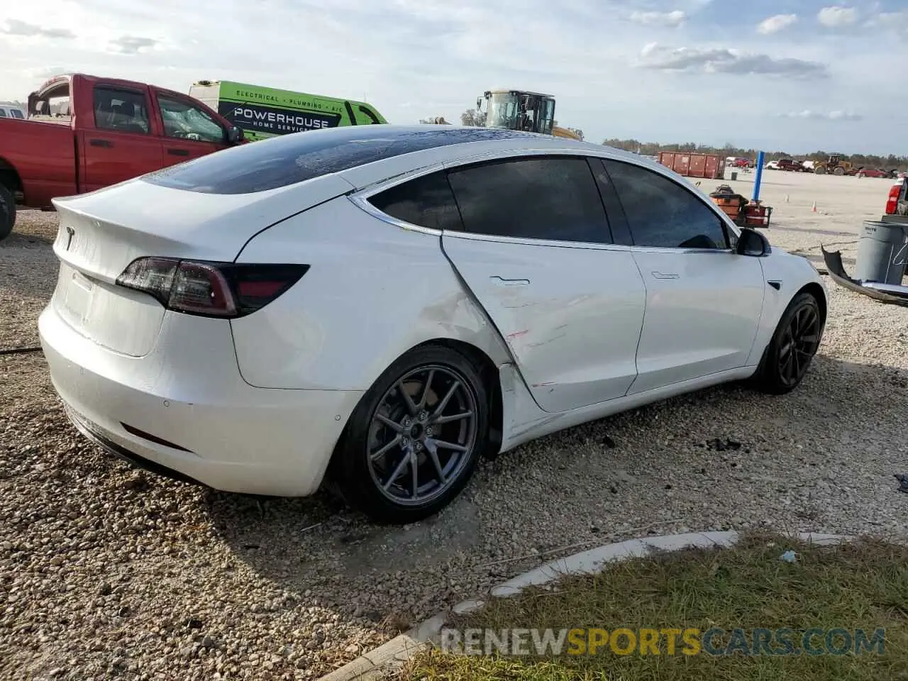 3 Photograph of a damaged car 5YJ3E1EA0LF737601 TESLA MODEL 3 2020