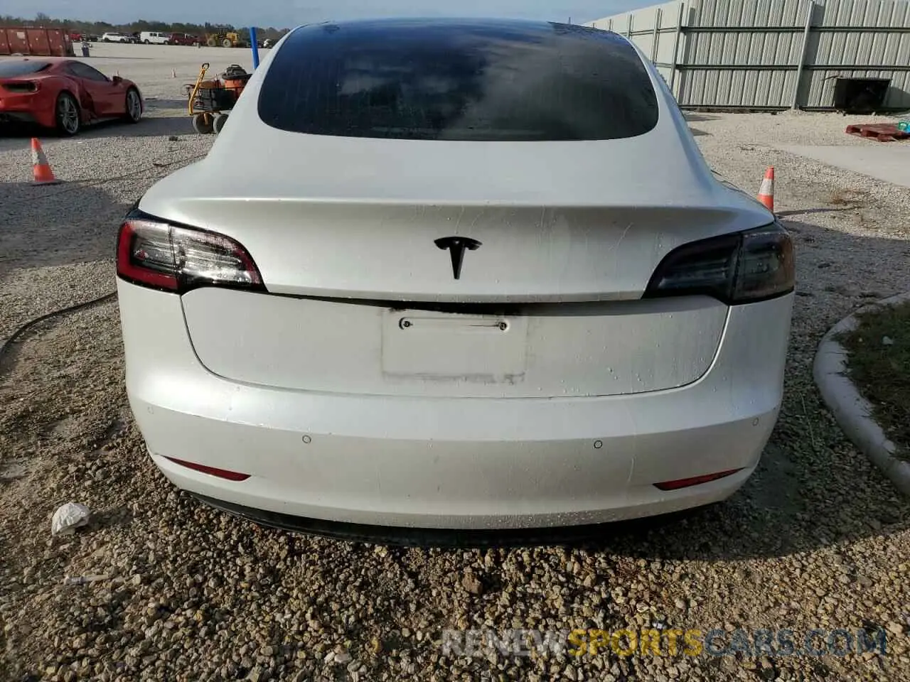 6 Photograph of a damaged car 5YJ3E1EA0LF737601 TESLA MODEL 3 2020