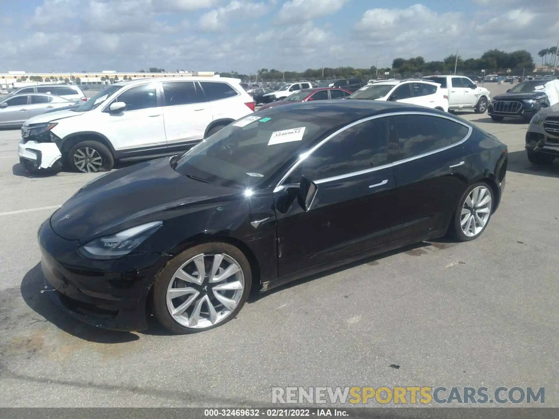 2 Photograph of a damaged car 5YJ3E1EA0LF737906 TESLA MODEL 3 2020