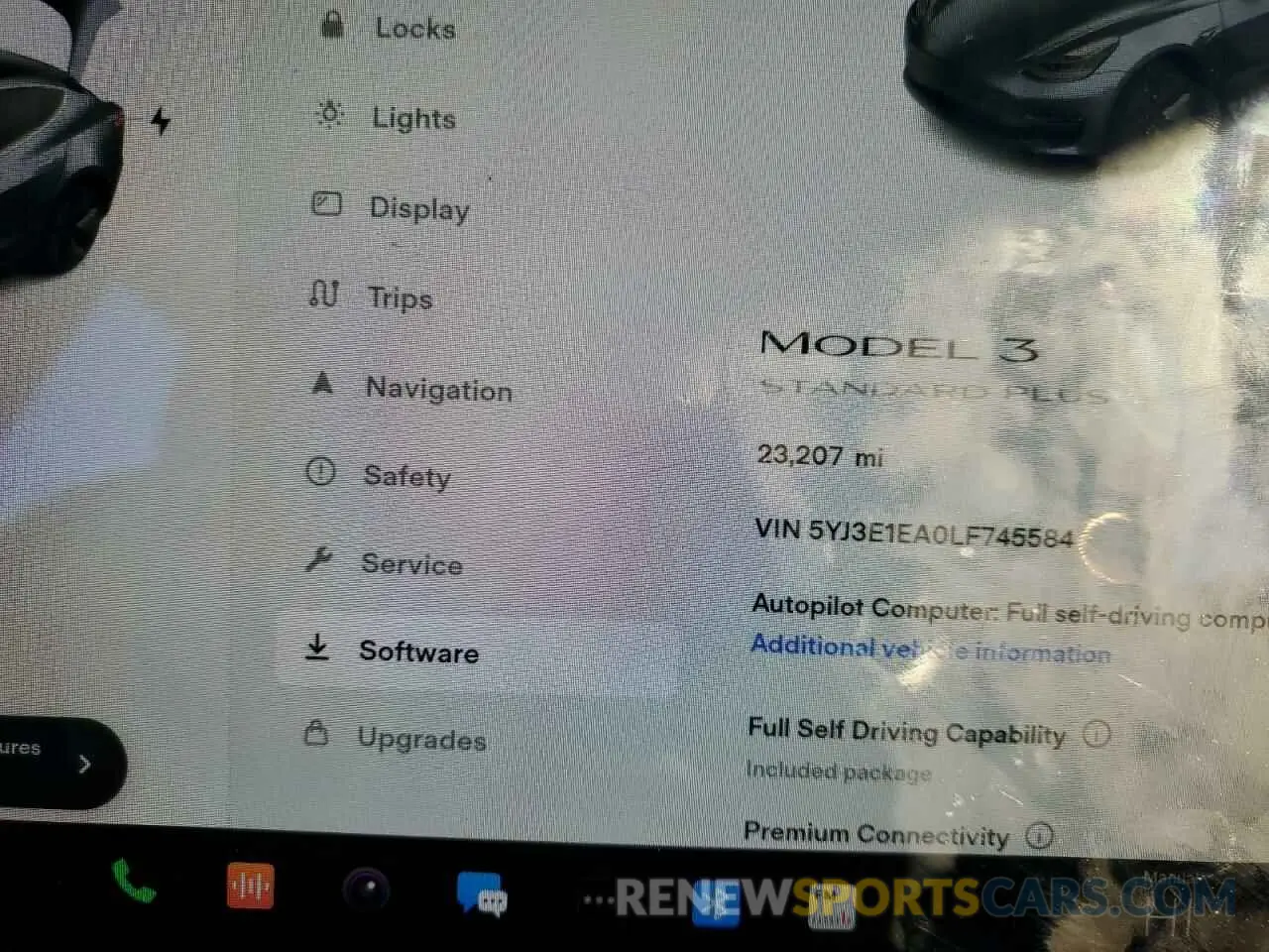 8 Photograph of a damaged car 5YJ3E1EA0LF745584 TESLA MODEL 3 2020