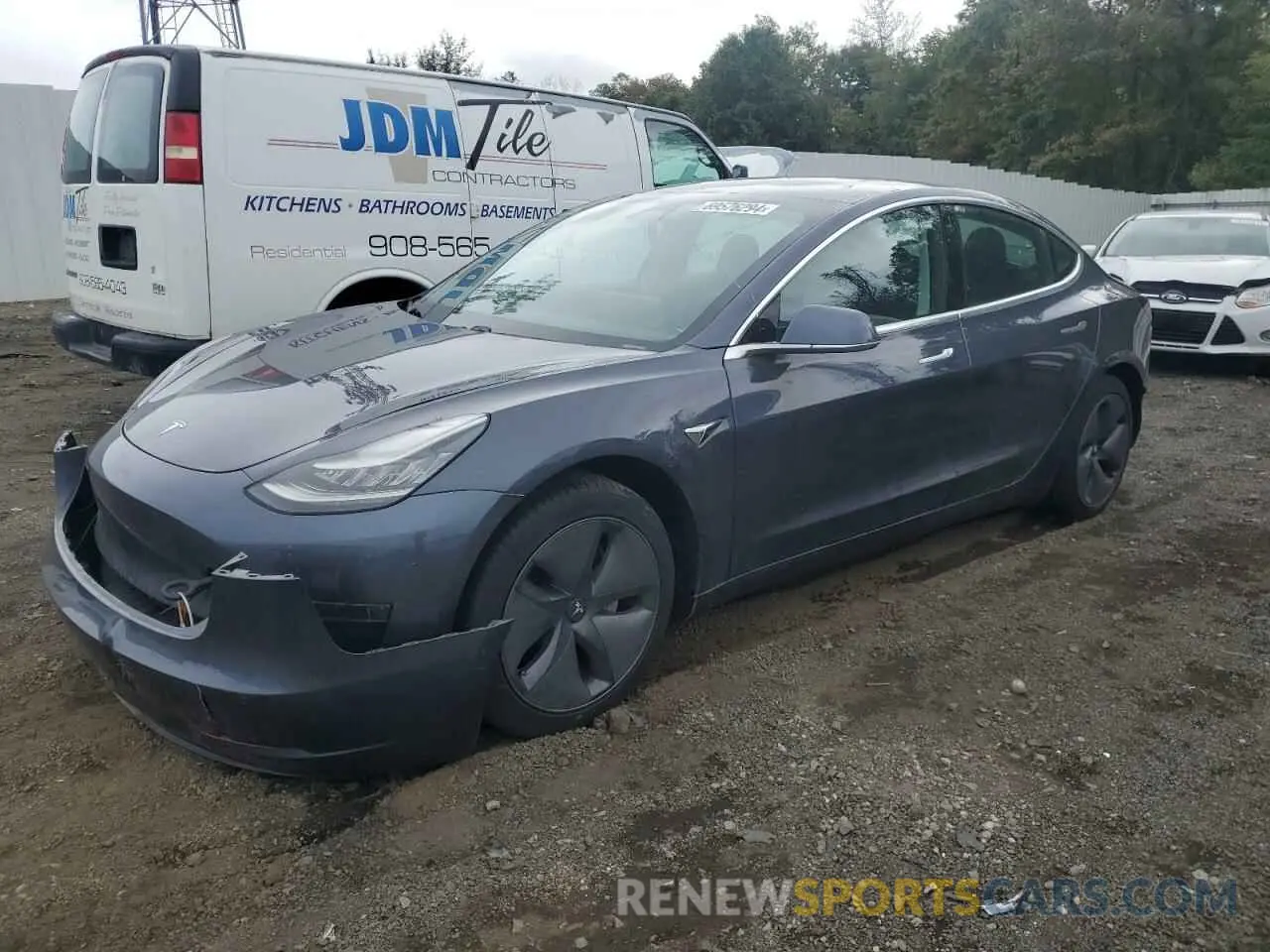 1 Photograph of a damaged car 5YJ3E1EA0LF784840 TESLA MODEL 3 2020