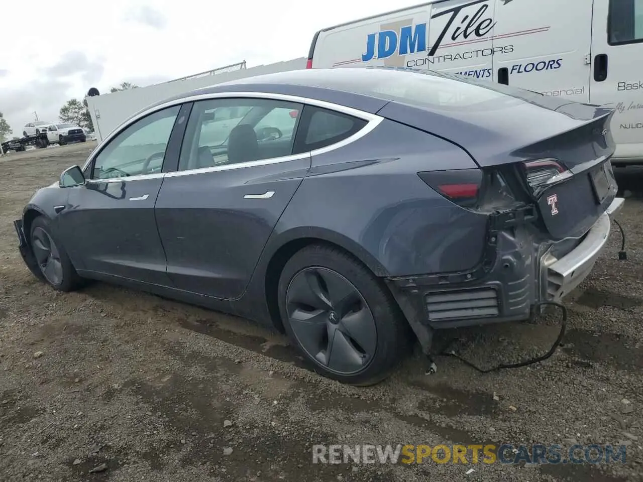 2 Photograph of a damaged car 5YJ3E1EA0LF784840 TESLA MODEL 3 2020