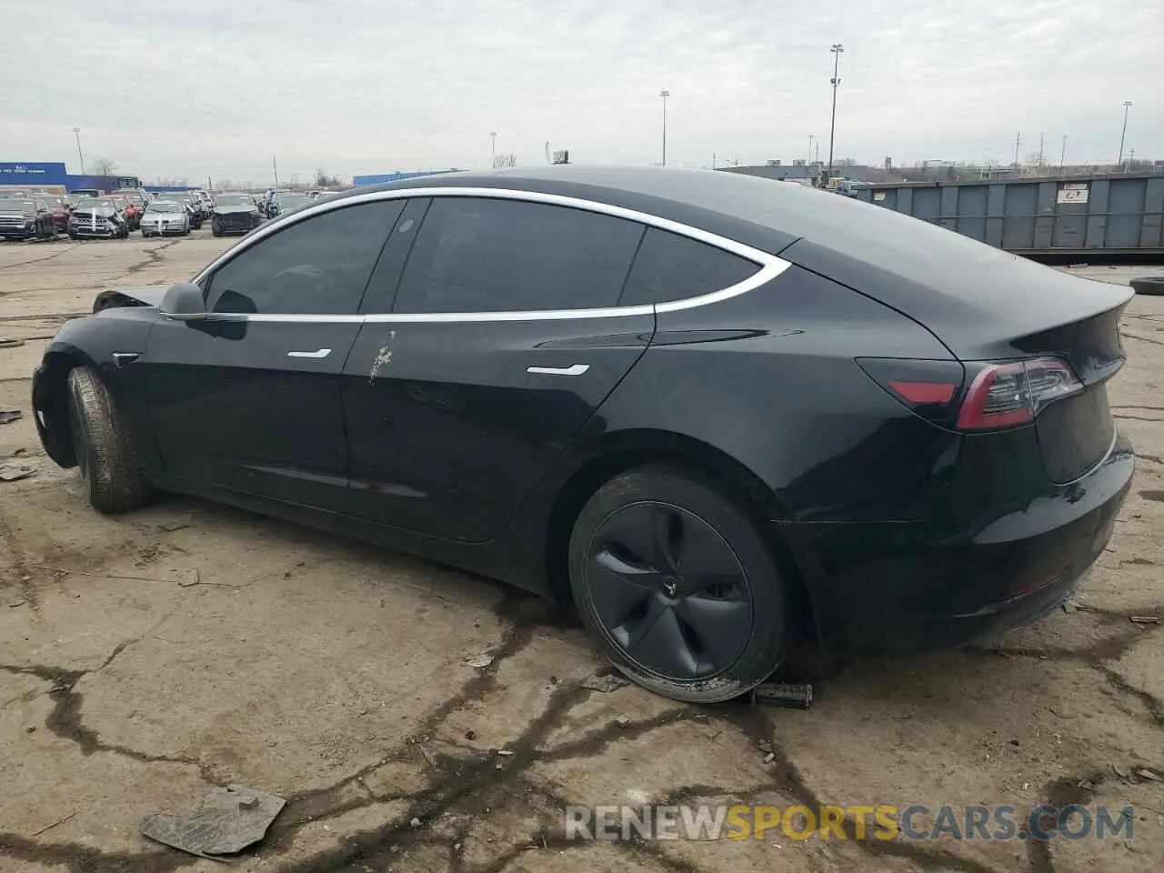 2 Photograph of a damaged car 5YJ3E1EA0LF792081 TESLA MODEL 3 2020
