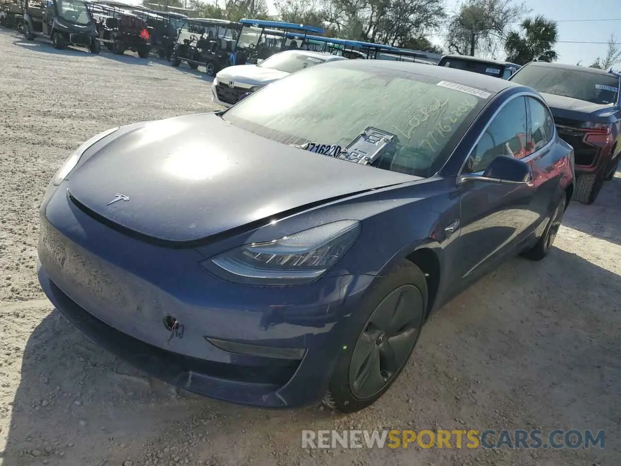 1 Photograph of a damaged car 5YJ3E1EA0LF792419 TESLA MODEL 3 2020
