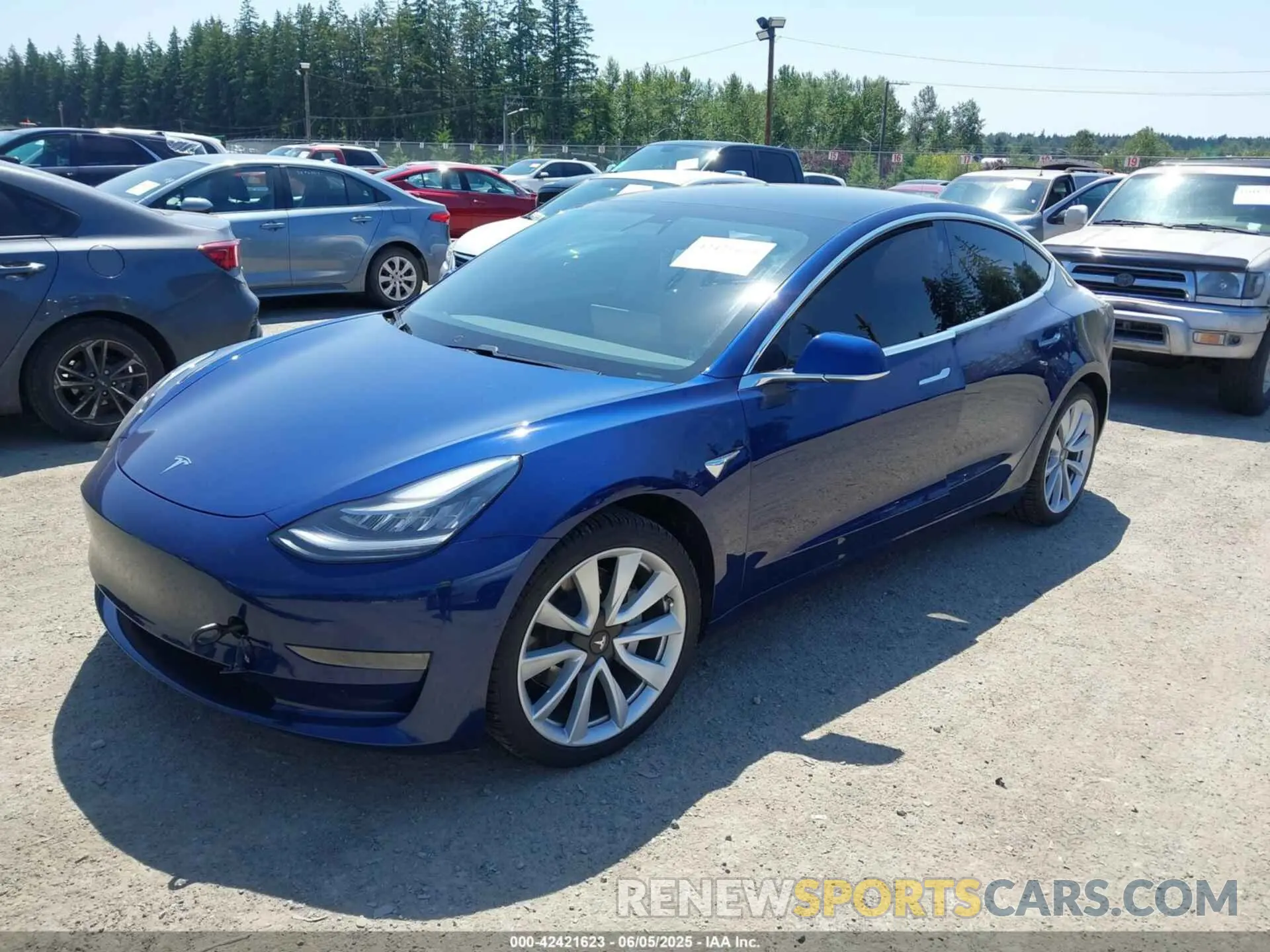 2 Photograph of a damaged car 5YJ3E1EA0LF807954 TESLA MODEL 3 2020
