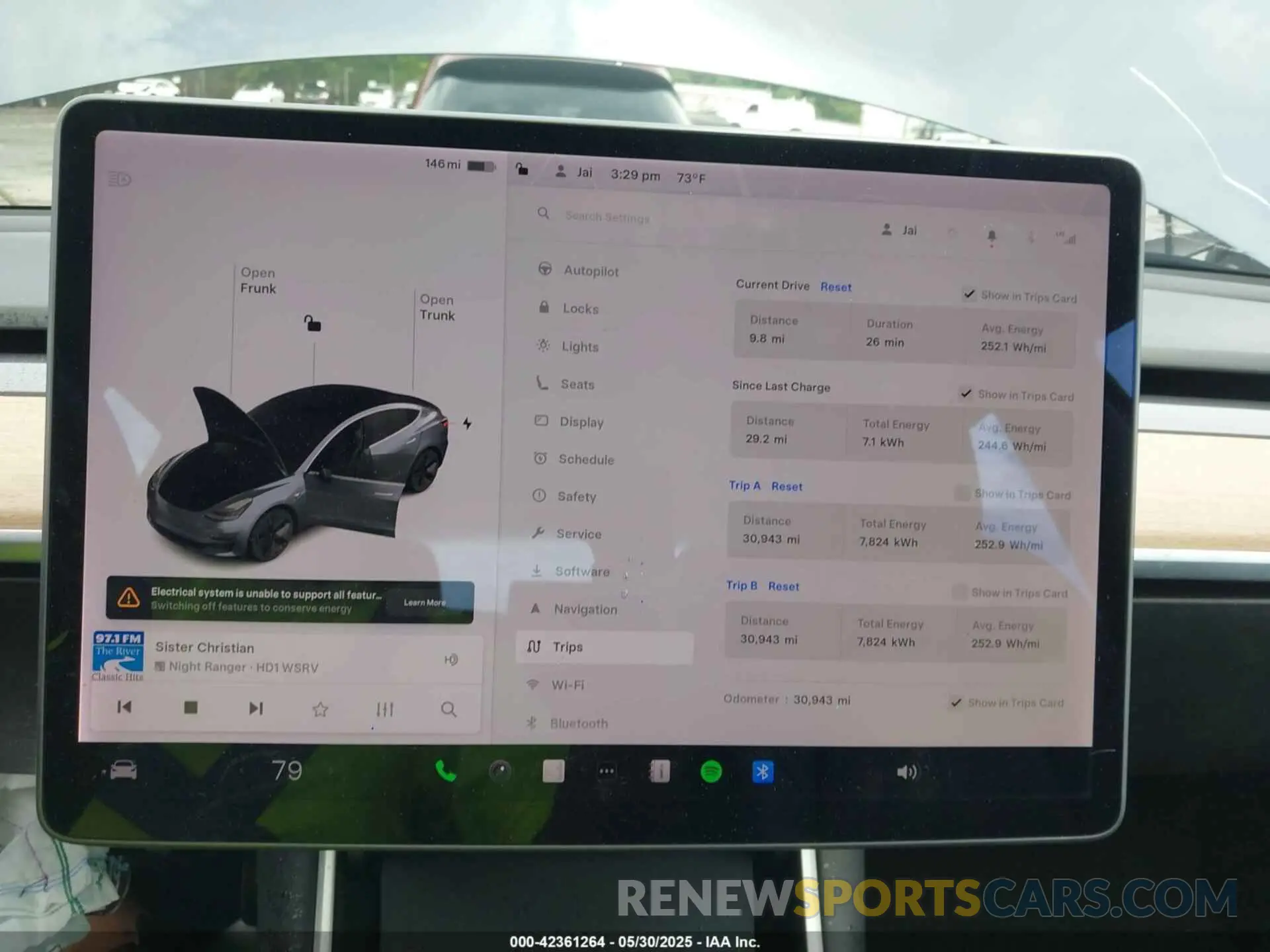 7 Photograph of a damaged car 5YJ3E1EA1LF597221 TESLA MODEL 3 2020