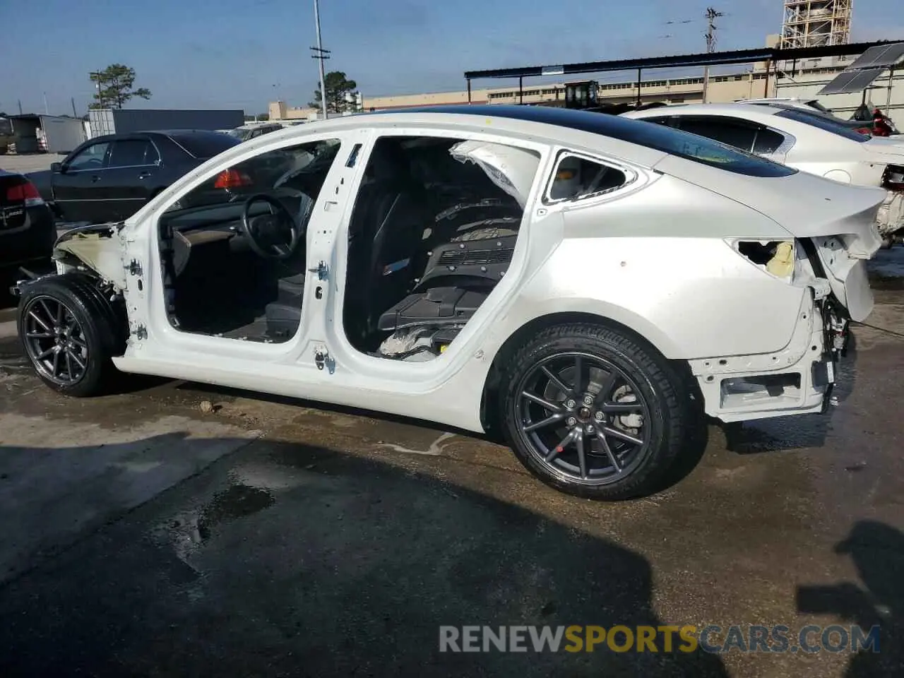 2 Photograph of a damaged car 5YJ3E1EA1LF598059 TESLA MODEL 3 2020