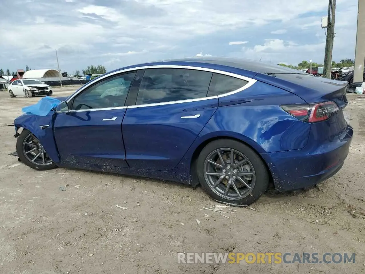 2 Photograph of a damaged car 5YJ3E1EA1LF611912 TESLA MODEL 3 2020