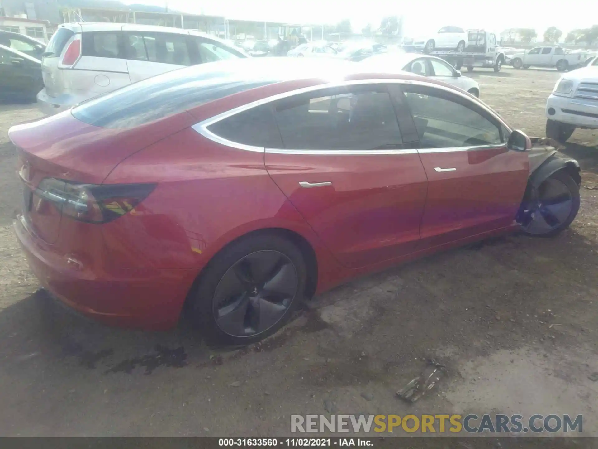 4 Photograph of a damaged car 5YJ3E1EA1LF613854 TESLA MODEL 3 2020