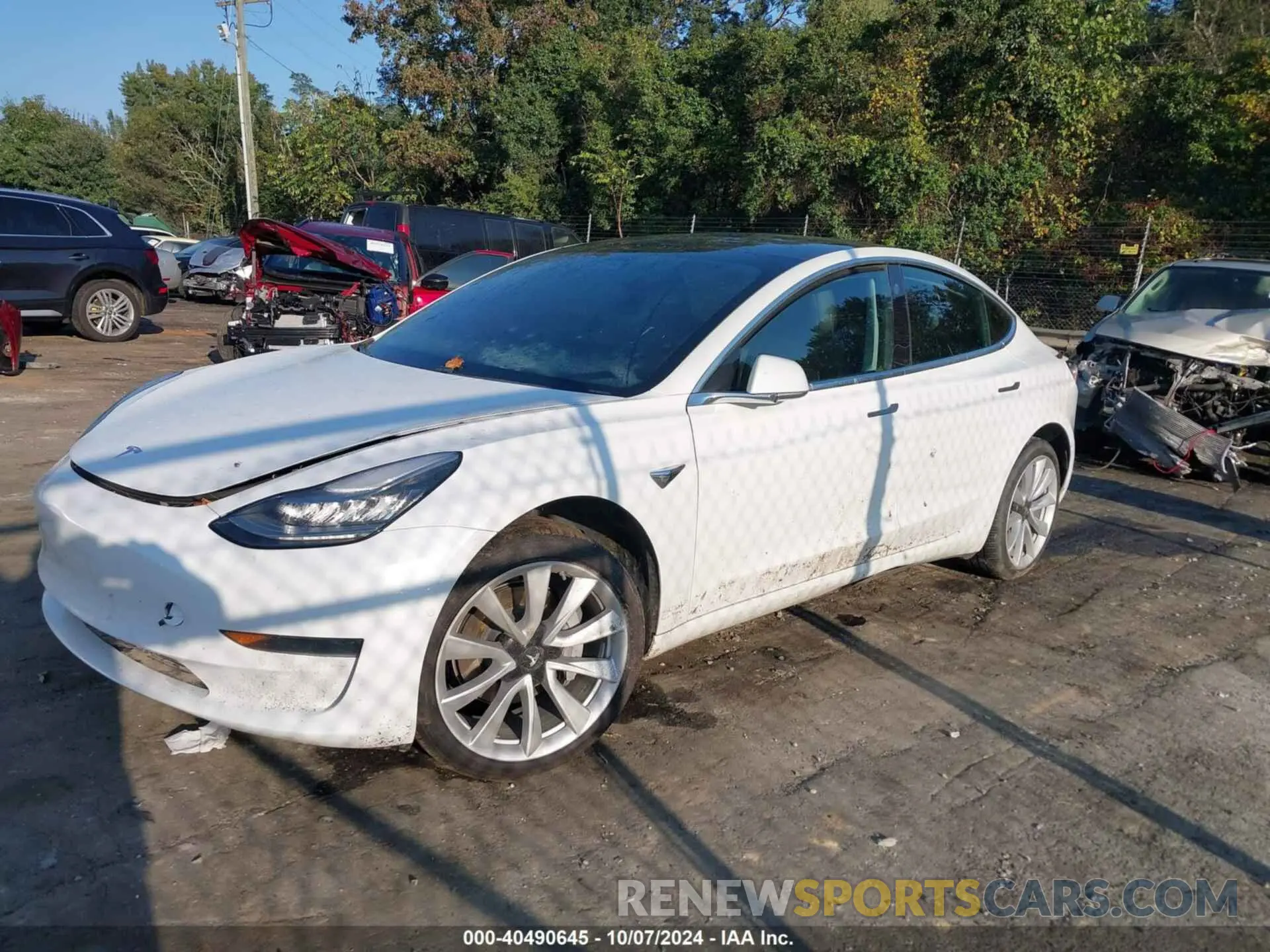 2 Photograph of a damaged car 5YJ3E1EA1LF614440 TESLA MODEL 3 2020